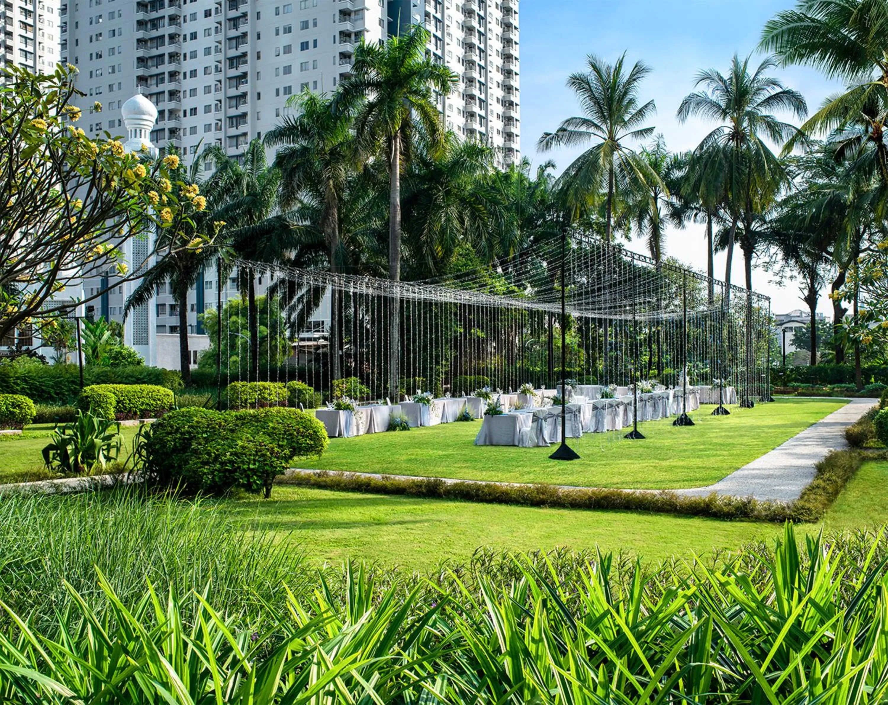 Garden view in Shangri-La Jakarta