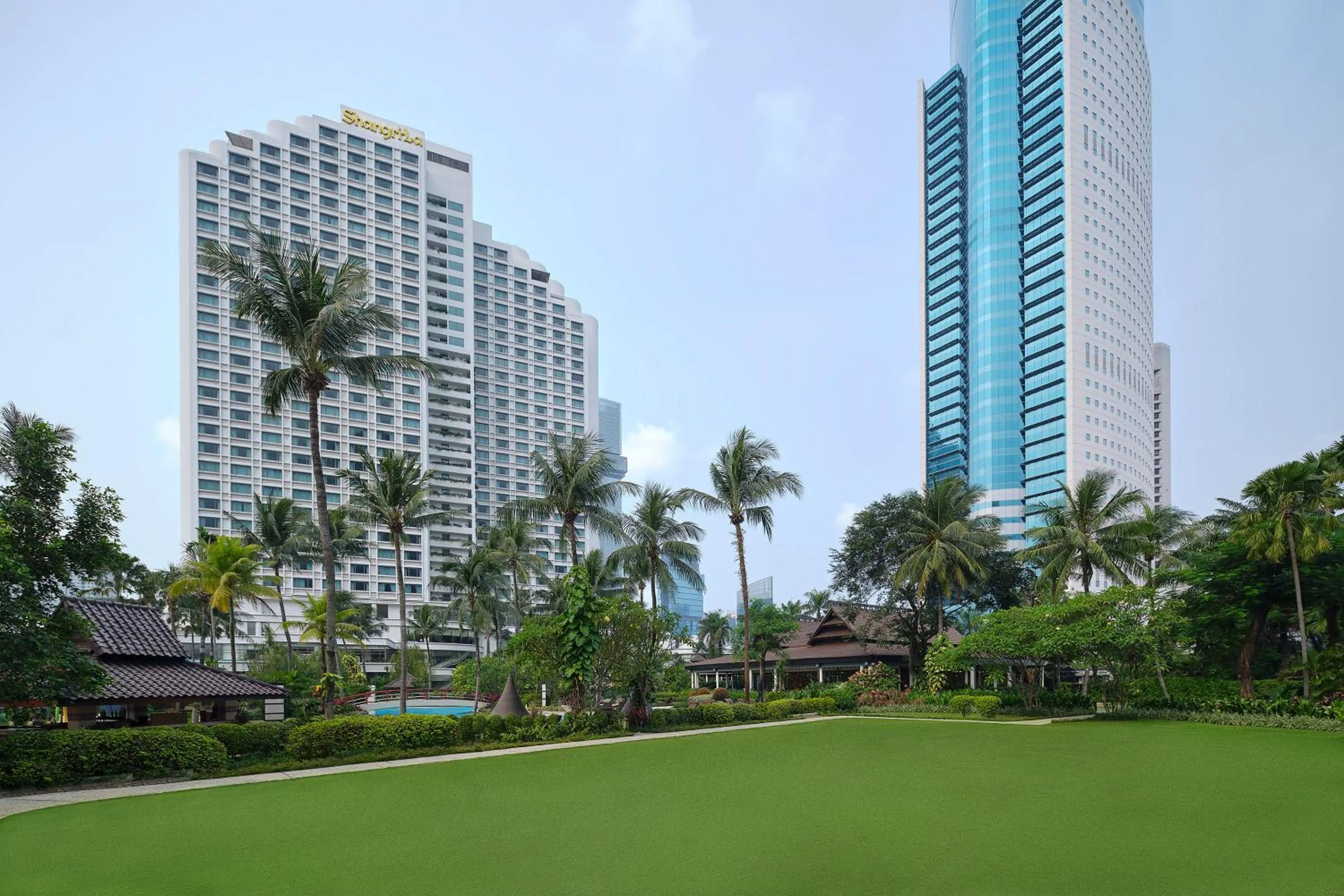 Garden view in Shangri-La Jakarta