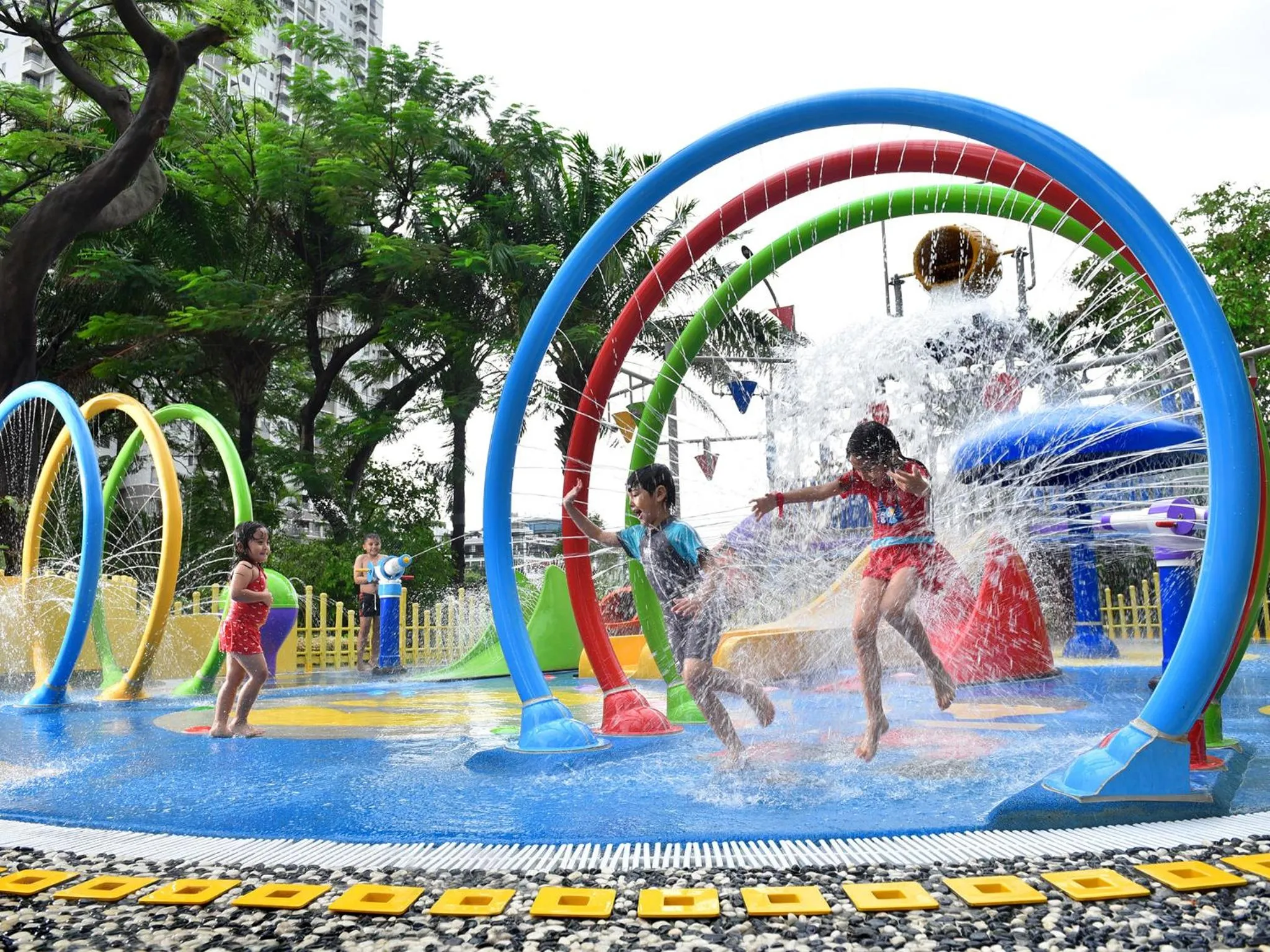 Aqua park in Shangri-La Jakarta