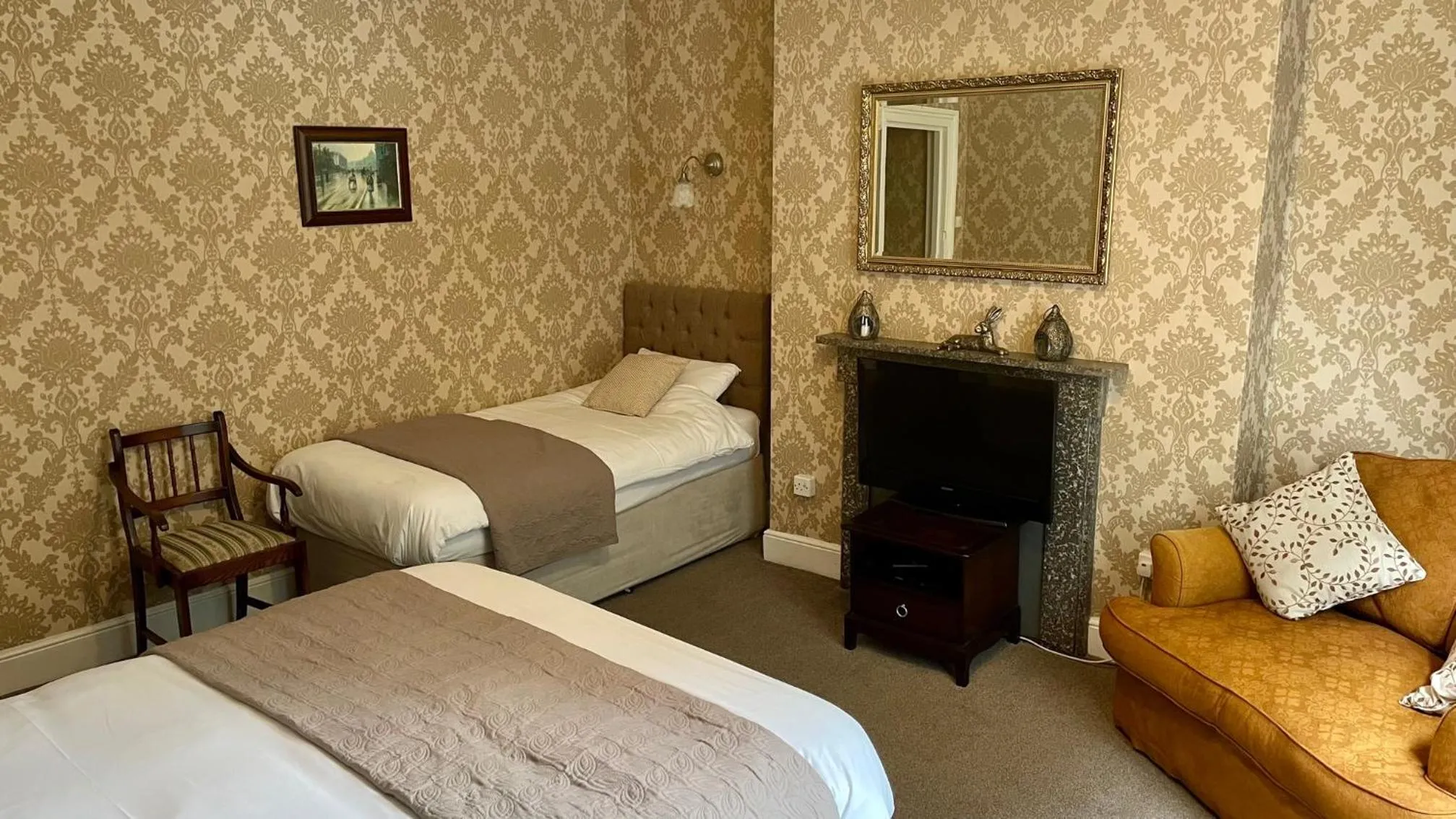 Decorative detail, Bed in Ashdale Guesthouse