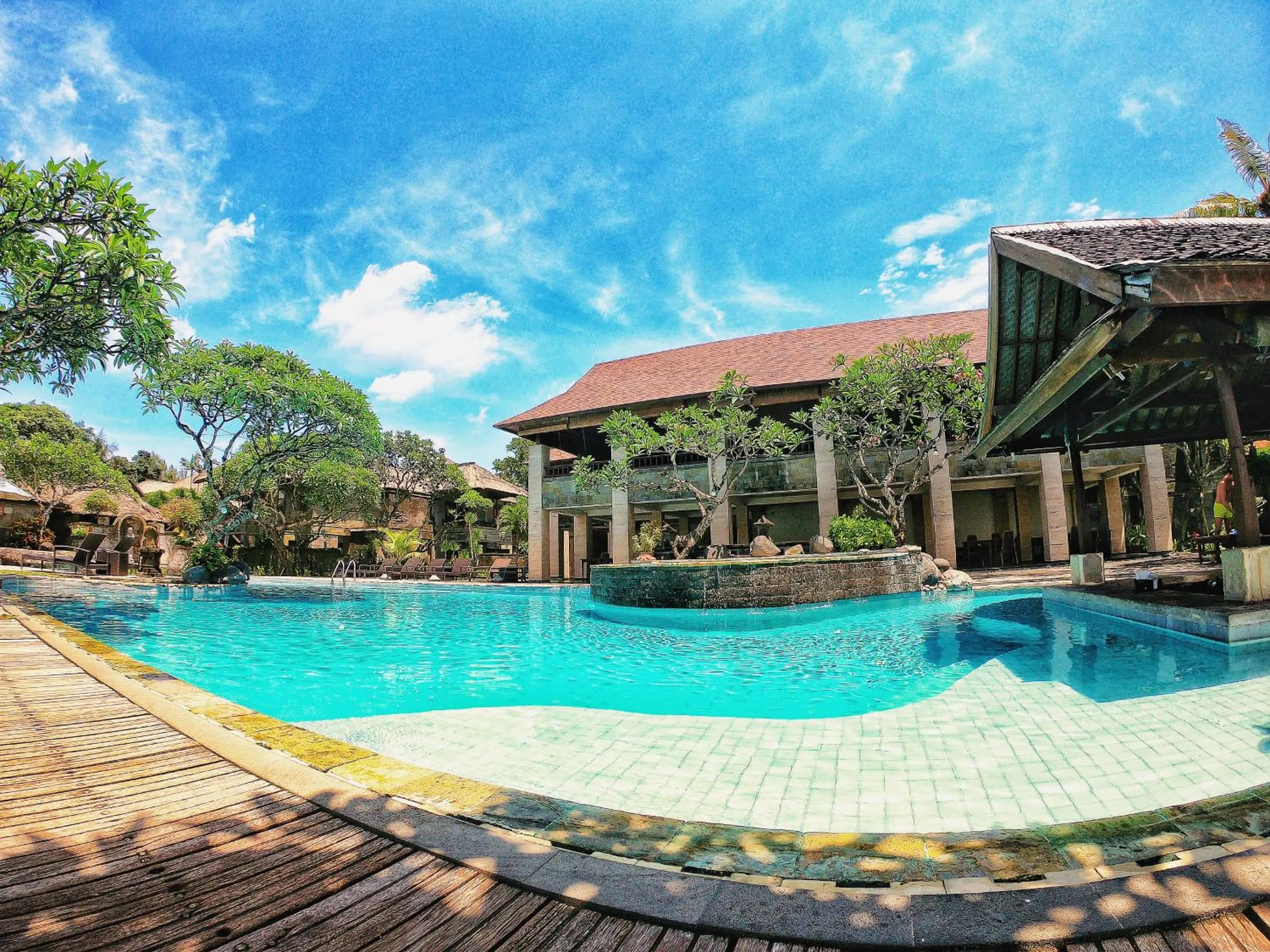 Pool view in Grand Balisani Suites Hotel