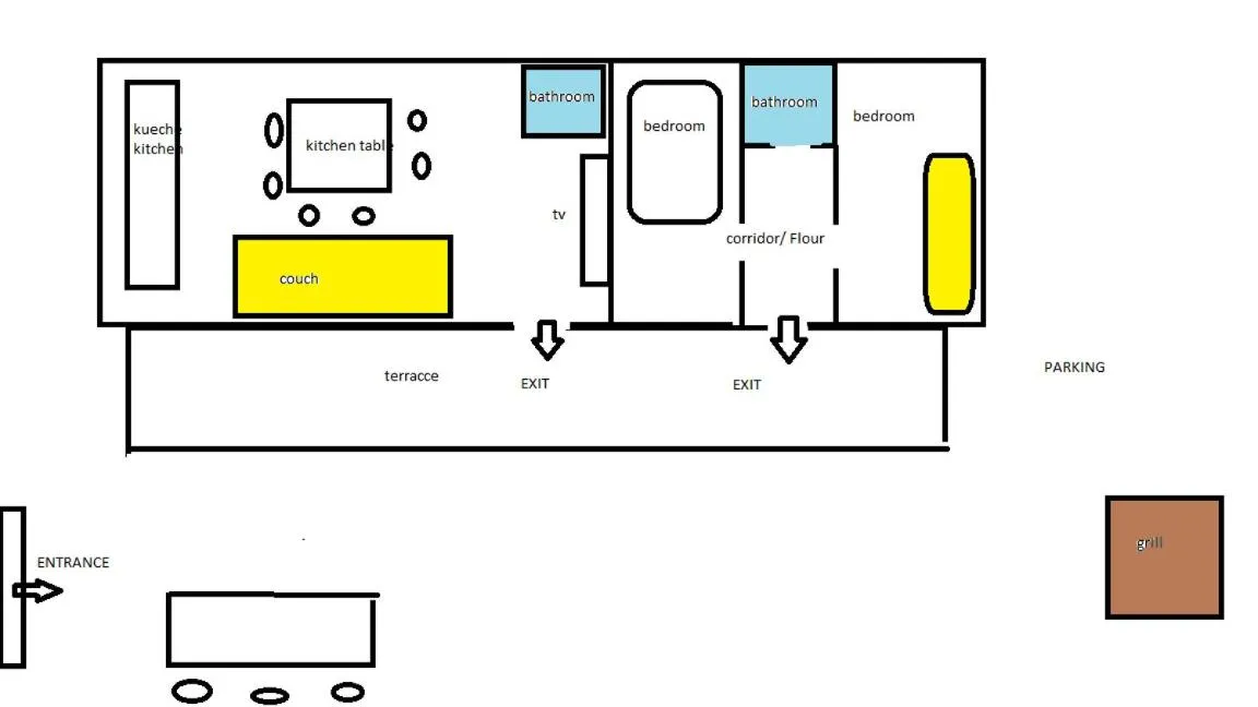 Floor plan in Holiday Home Milovci