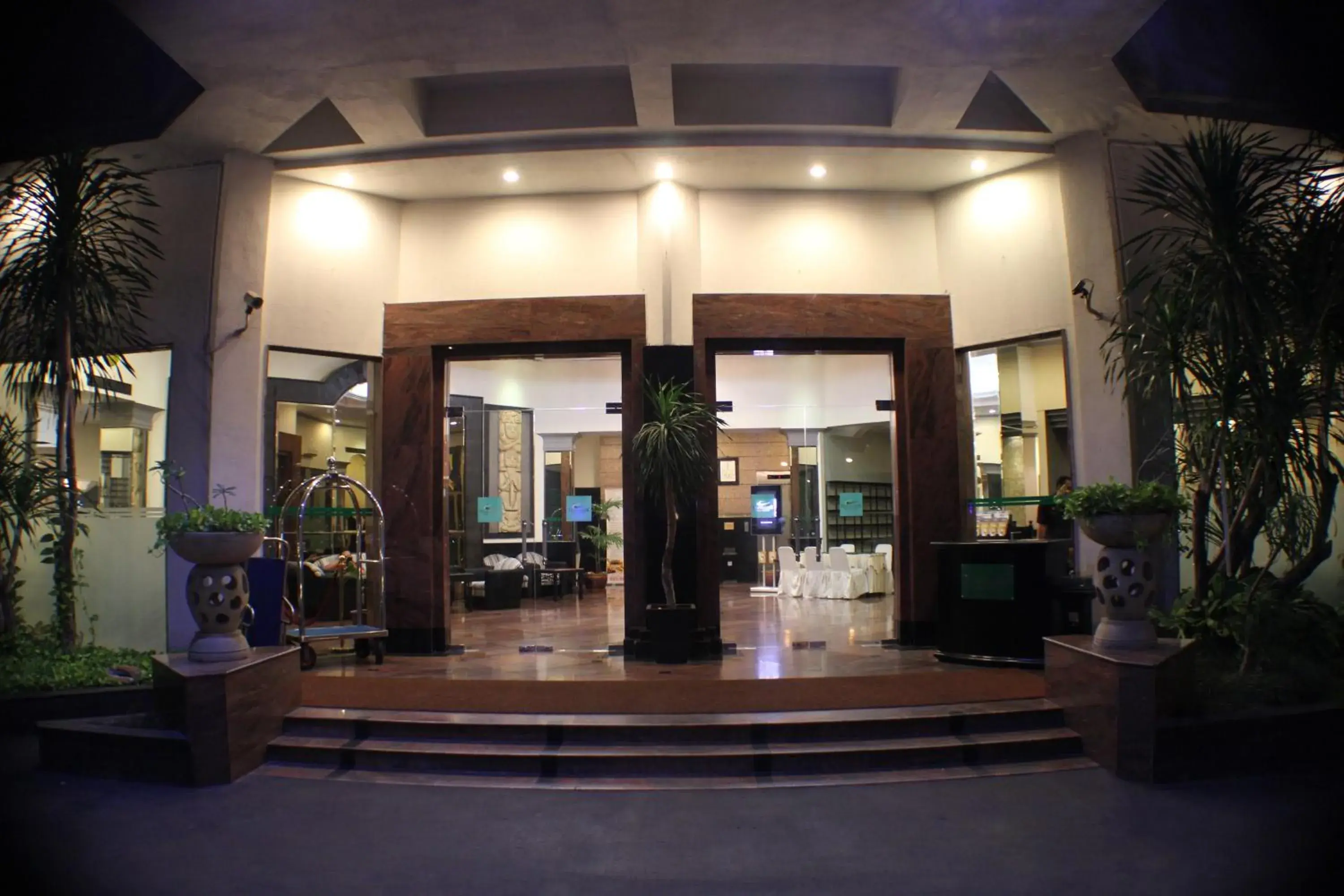 Facade/entrance in Travellers Hotel Jakarta