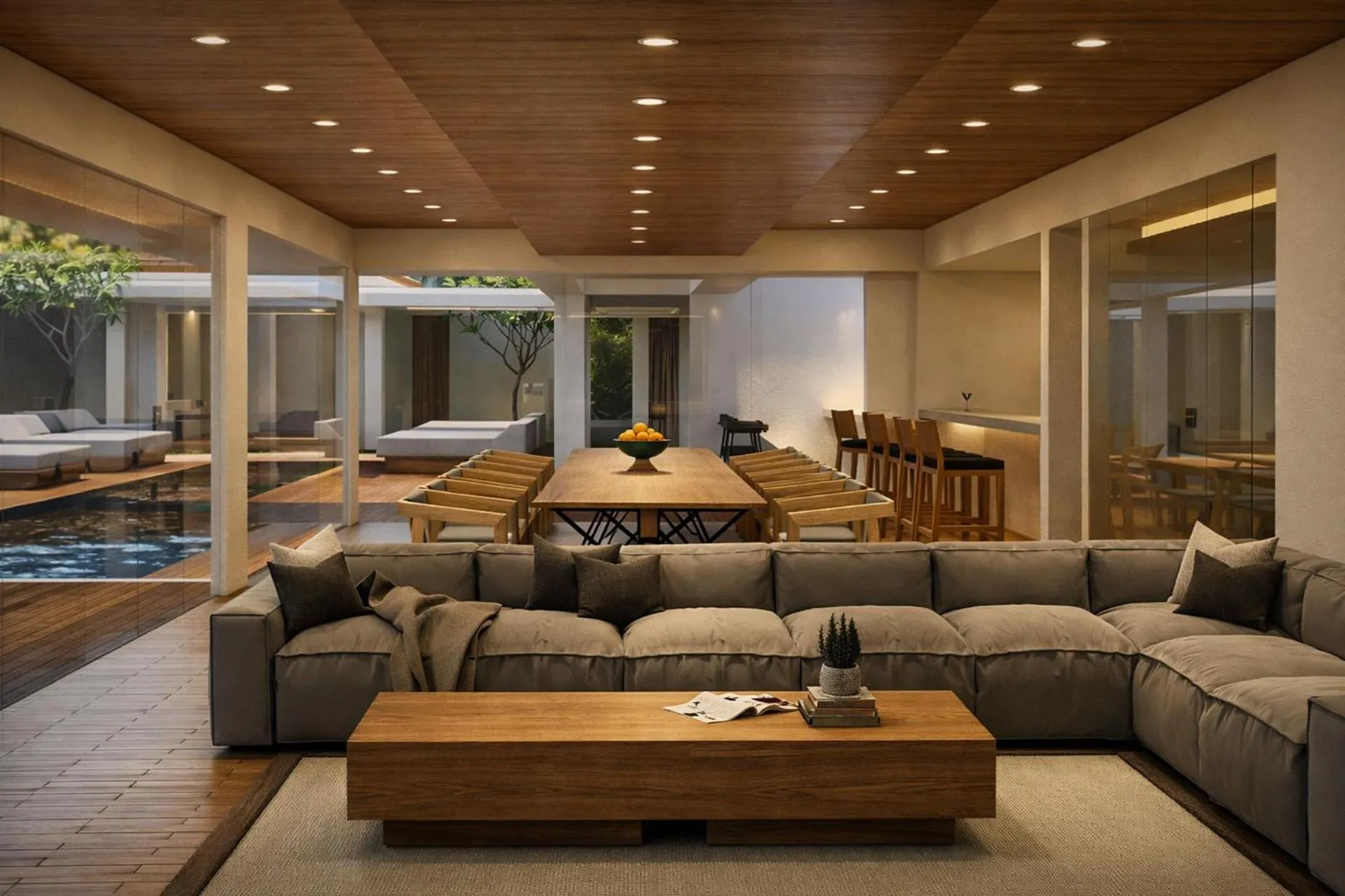 Living room in Bvilla Spa