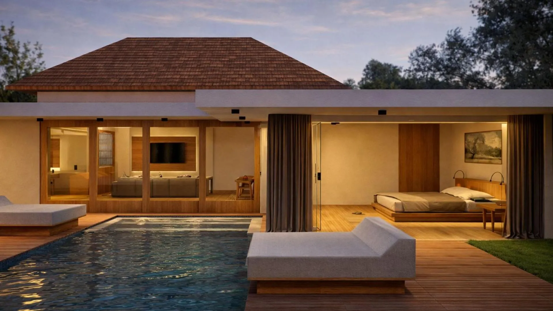 Living room in Bvilla Spa