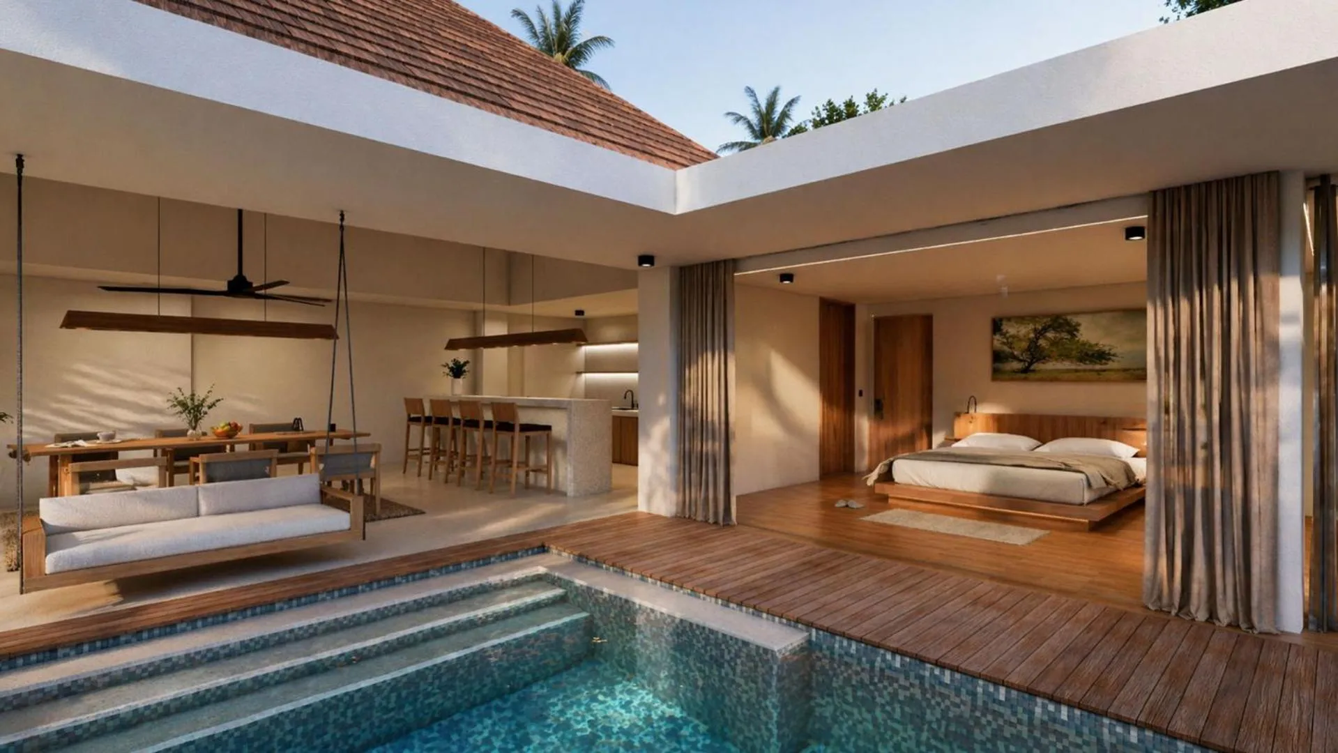 Living room in Bvilla Spa
