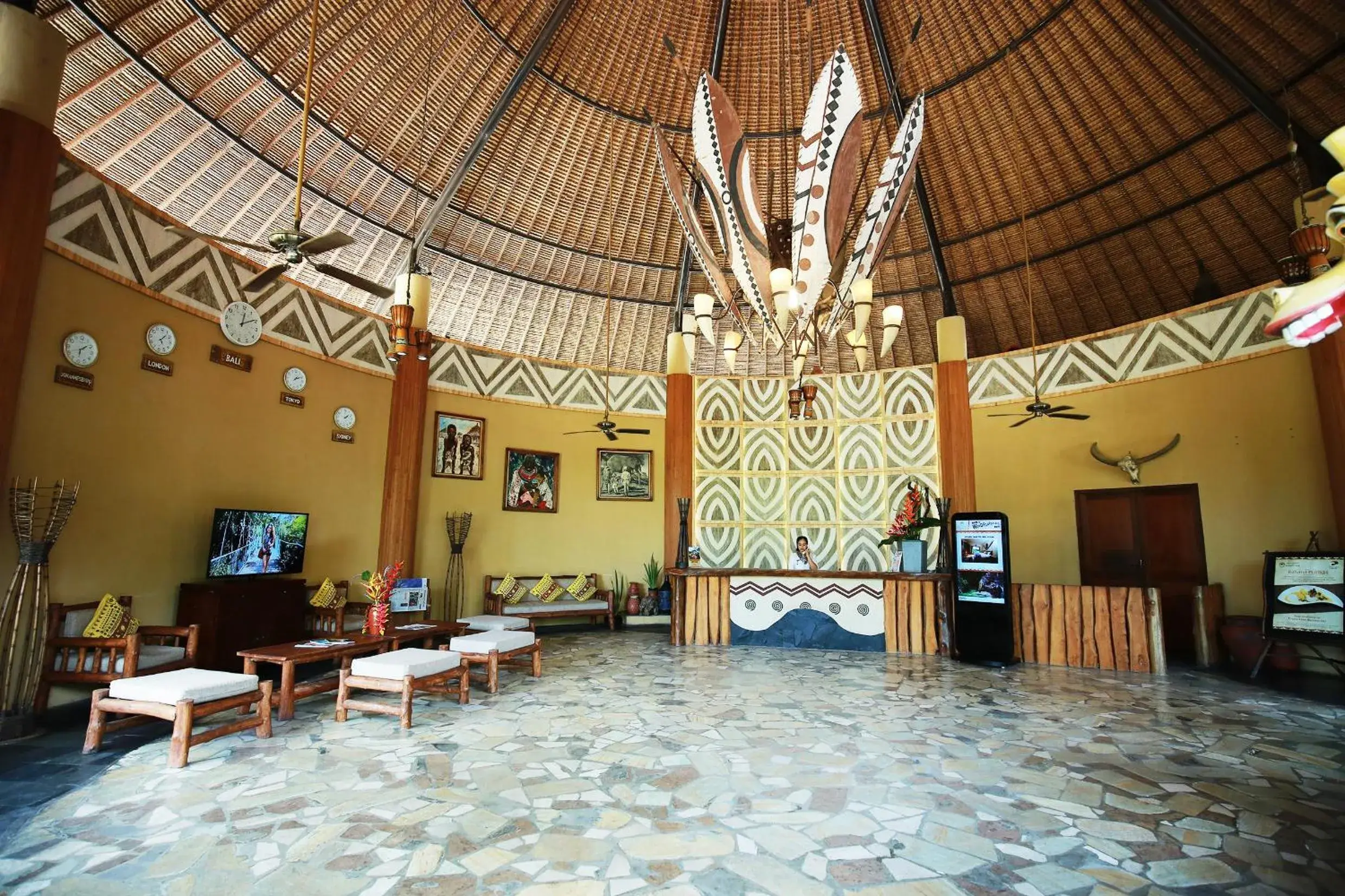 Lobby or reception in Mara River Safari Lodge Bali Lobby or reception in Mara River Safari Lodge Bali