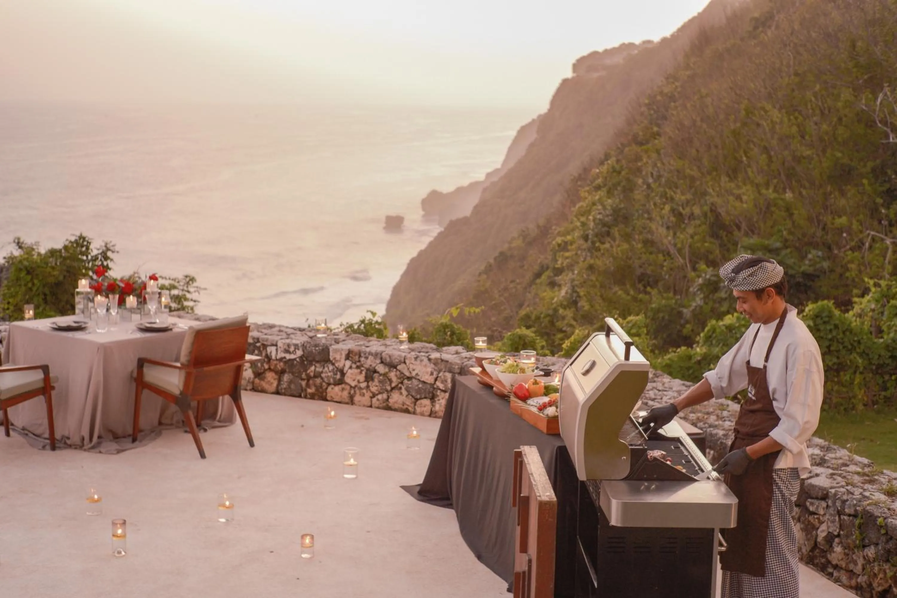 BBQ facilities in Alila Villas Uluwatu