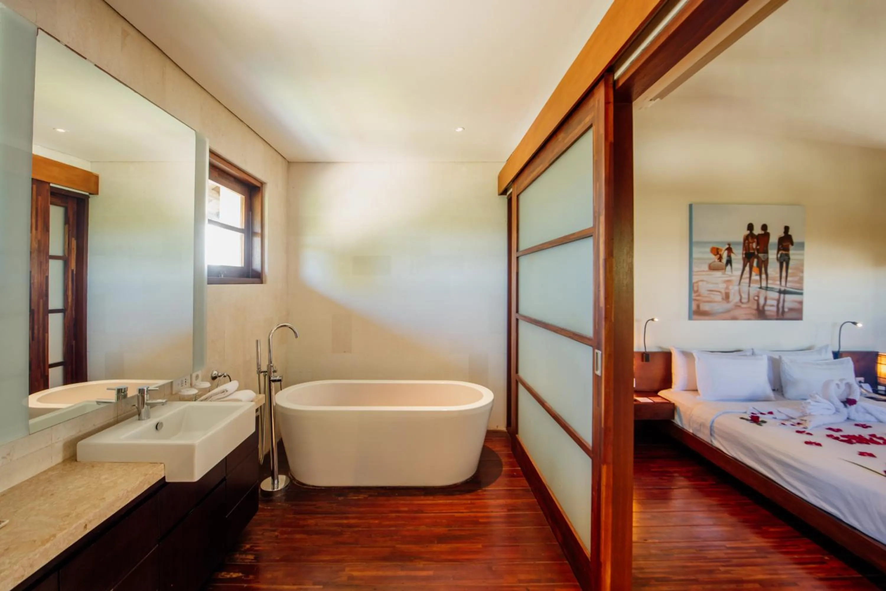 Bathroom, Bed in Karma Kandara