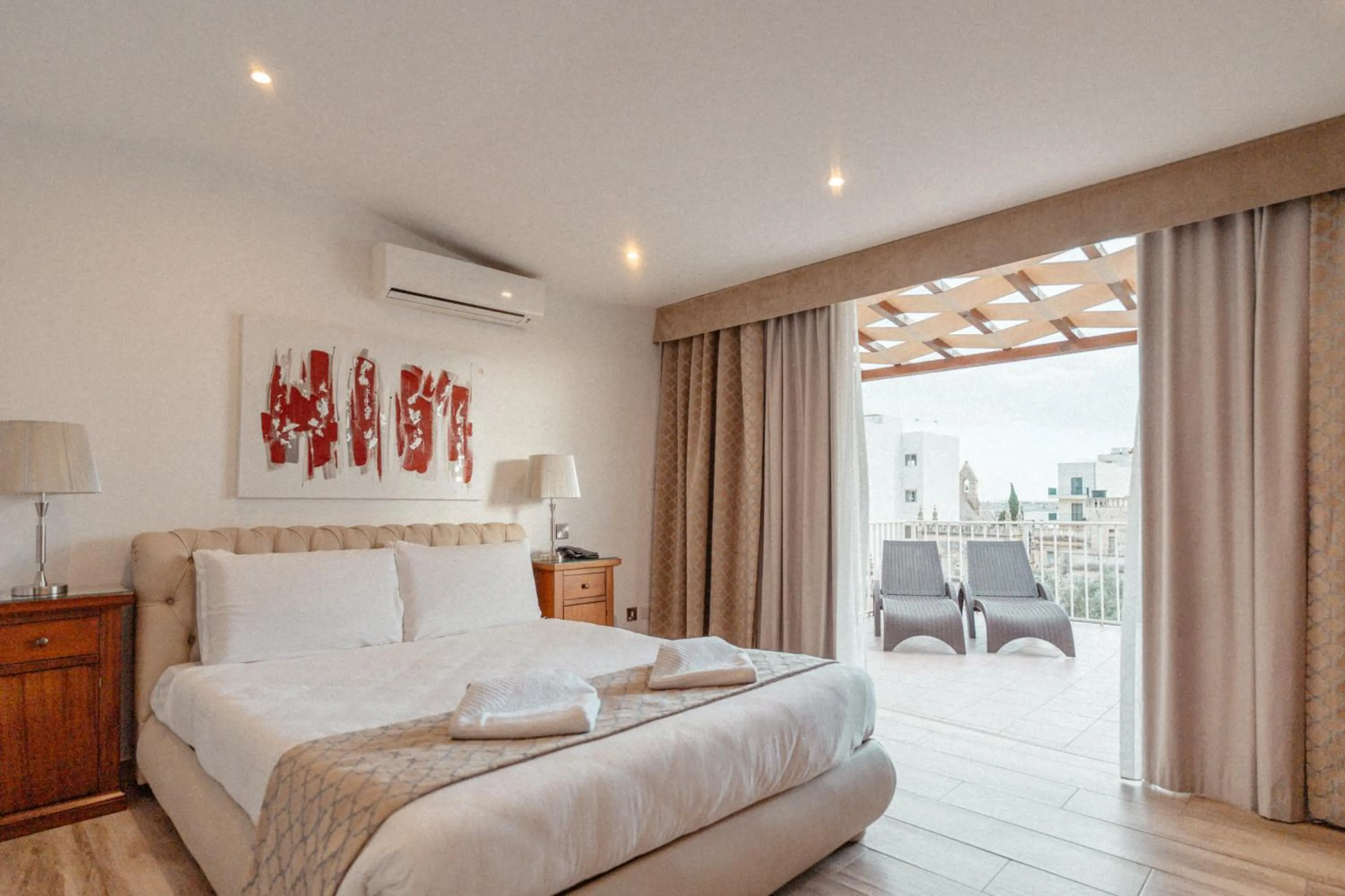 Balcony/Terrace, Bed in Palazzo Violetta