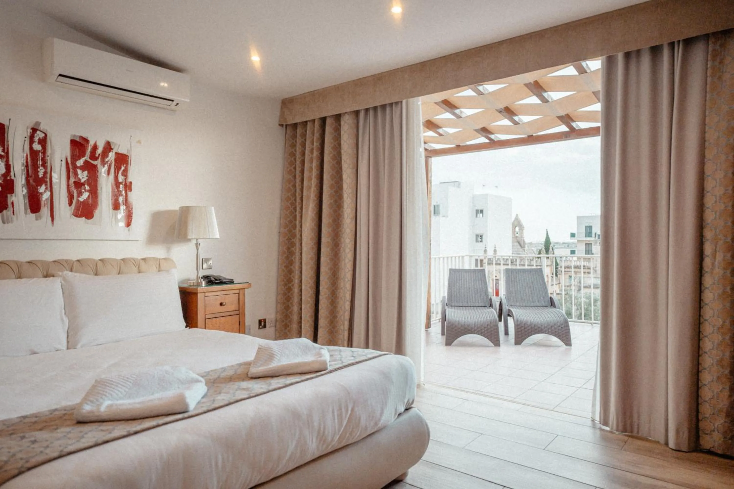 Balcony/Terrace, Bed in Palazzo Violetta