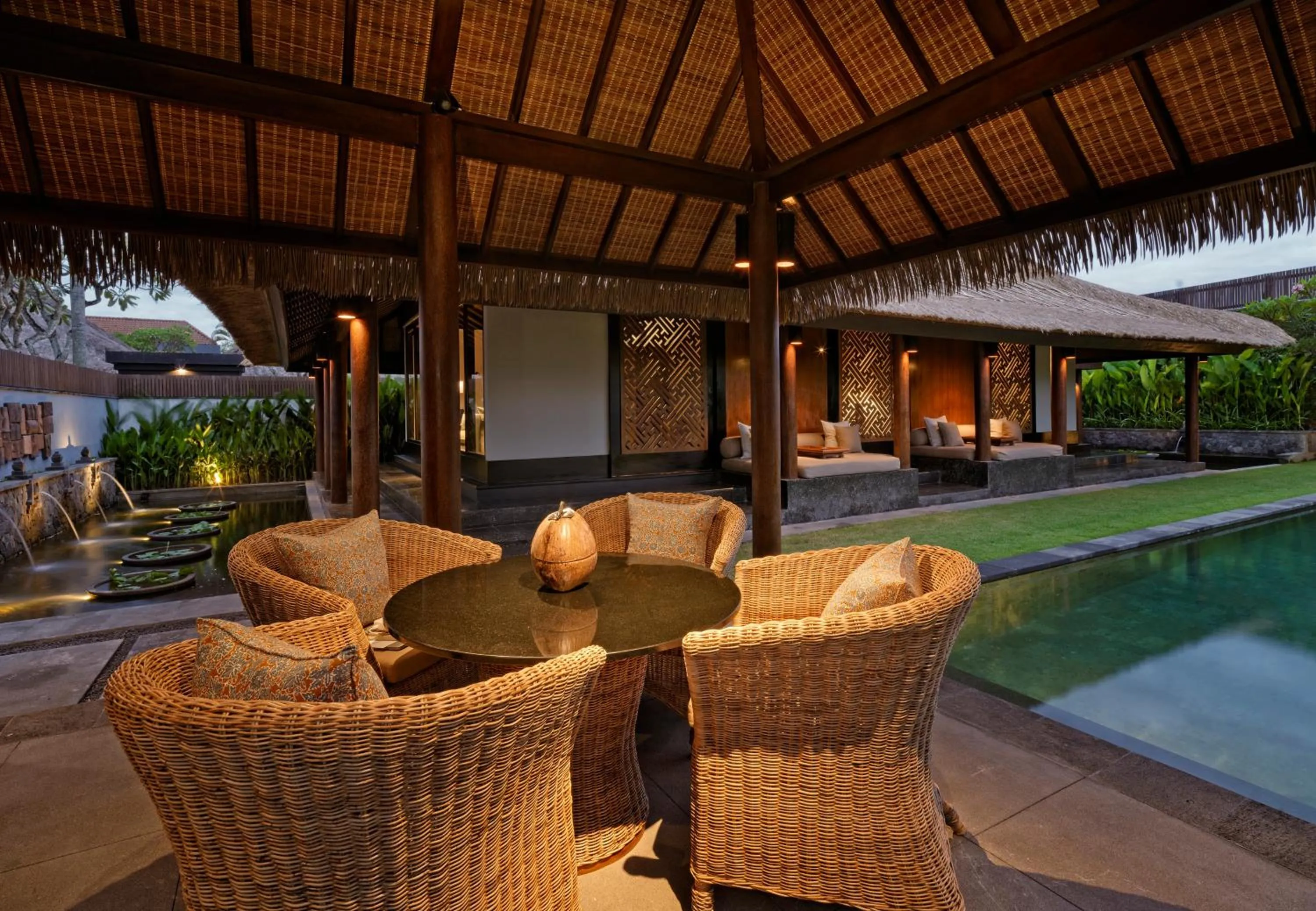 Seating area in The Legian Seminyak, Bali