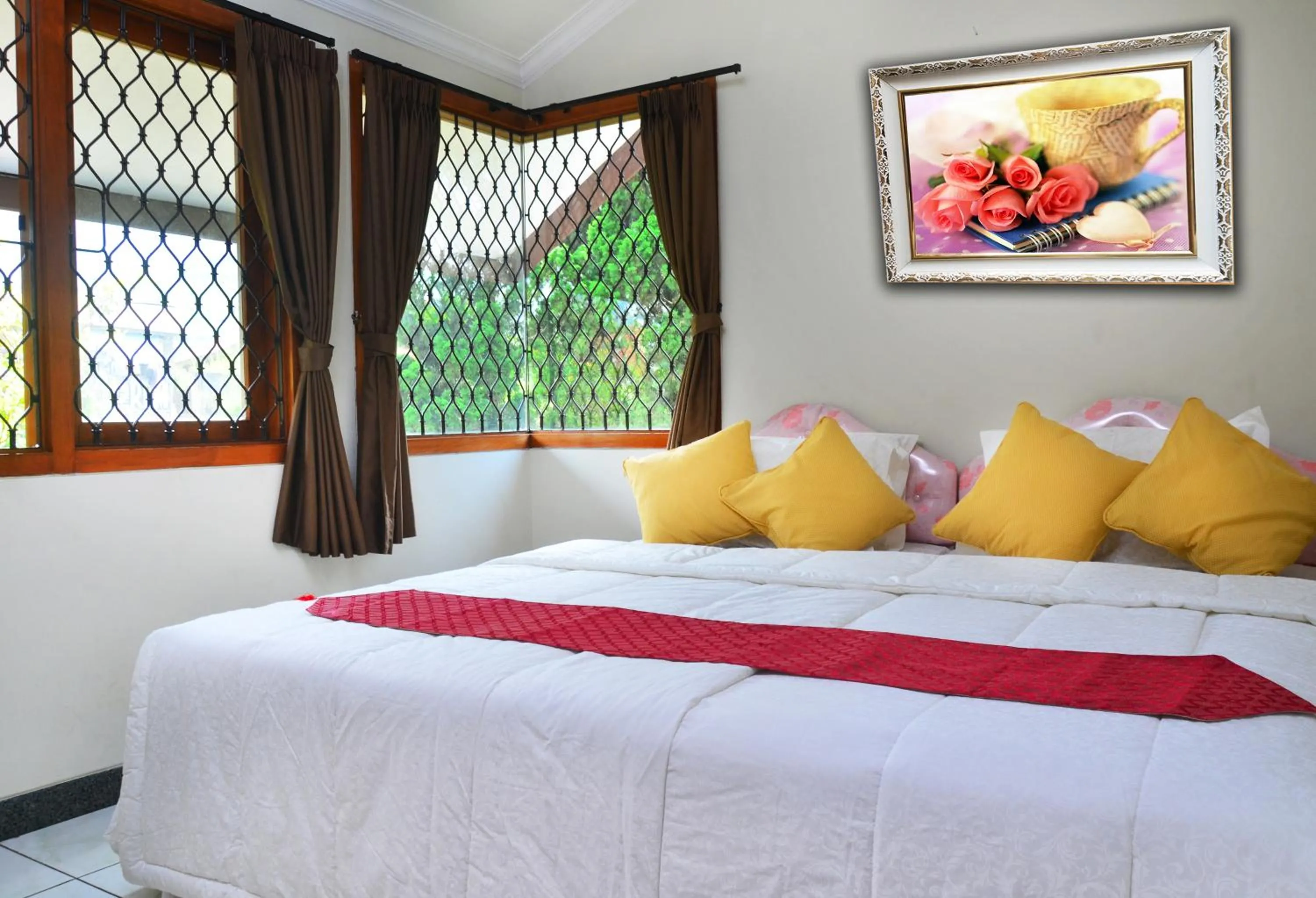 Bed in Villa Buenavista Puncak