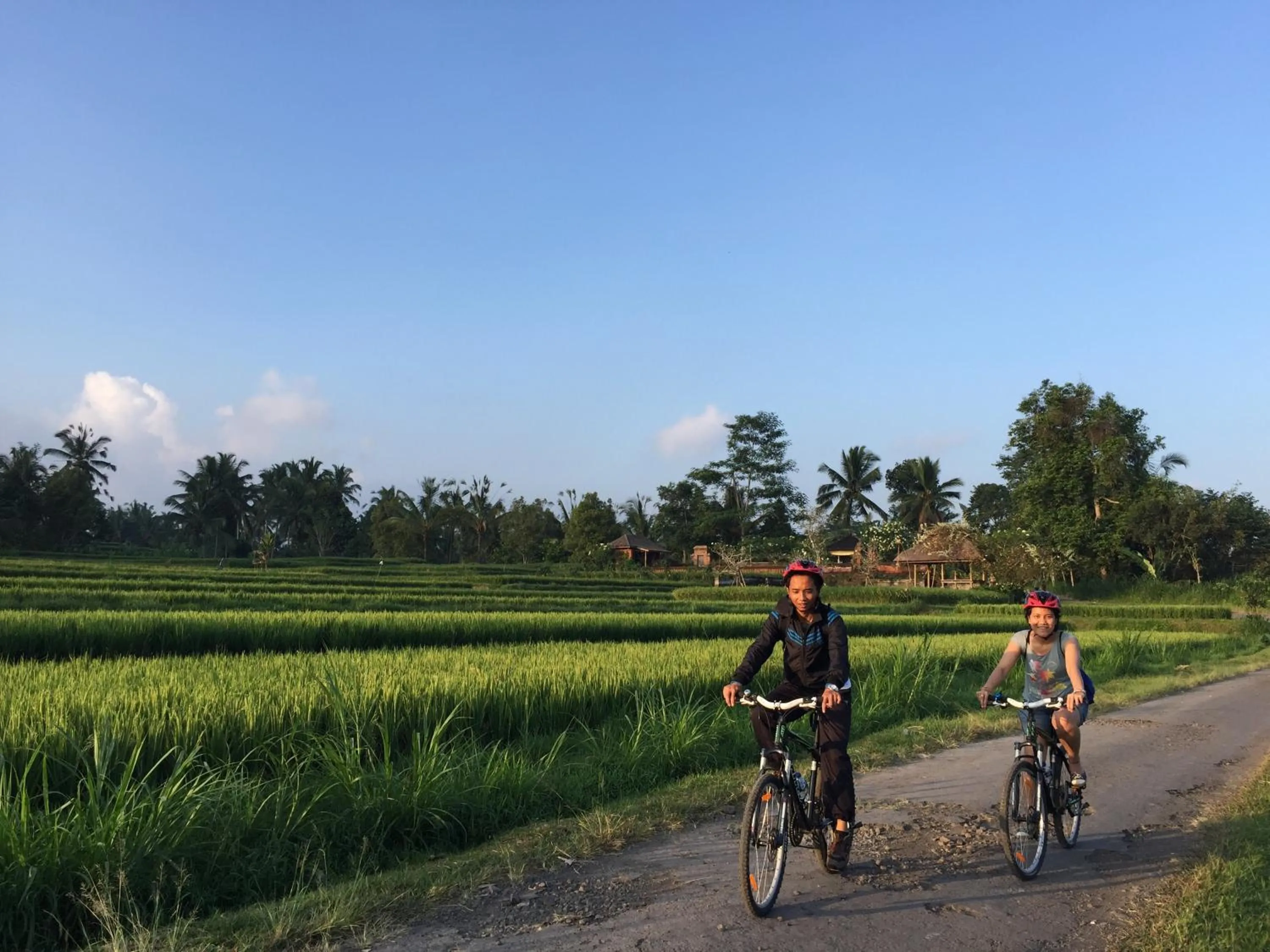 Cycling in Hanging Gardens of Bali