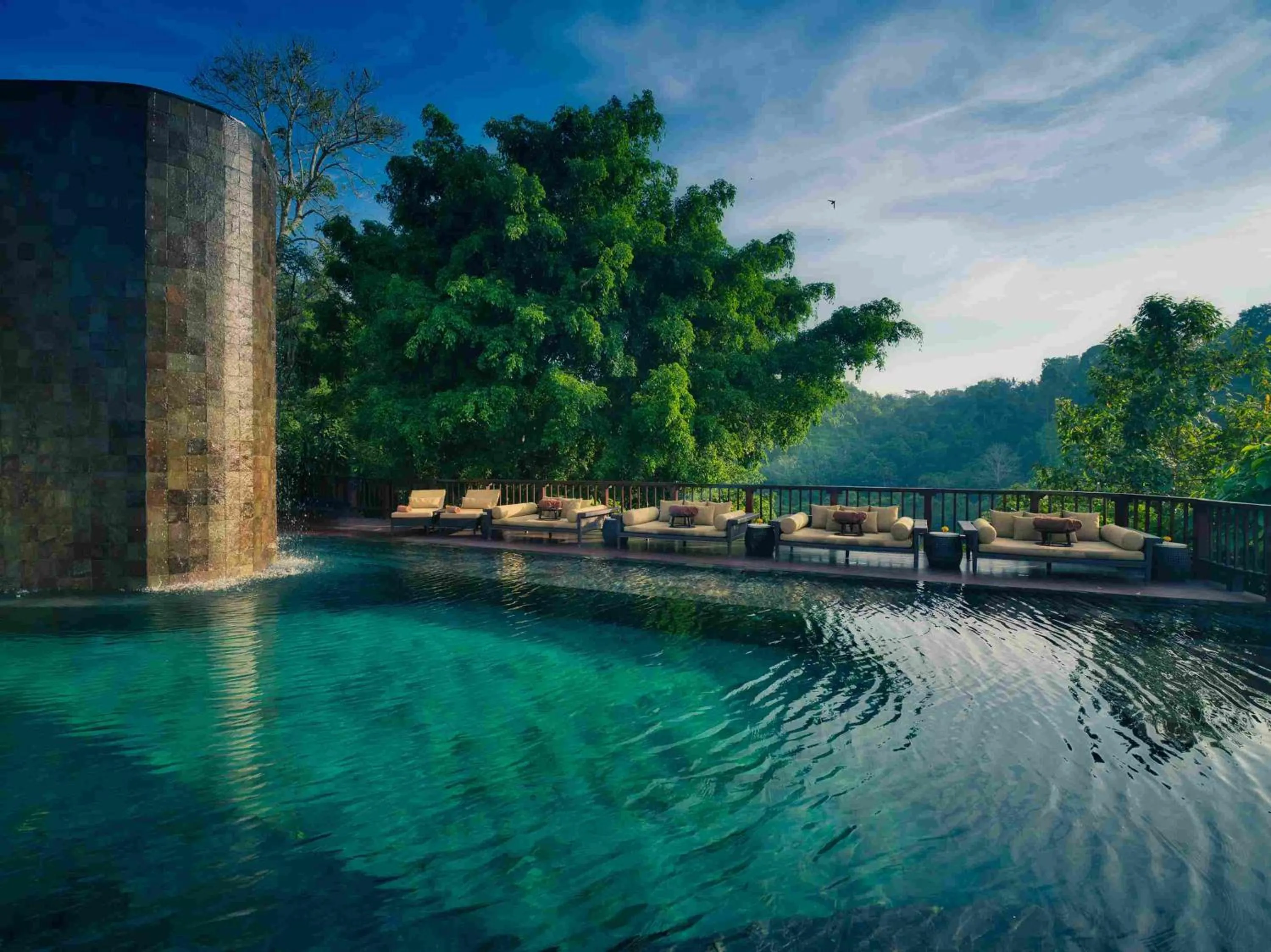 Swimming pool in Hanging Gardens of Bali