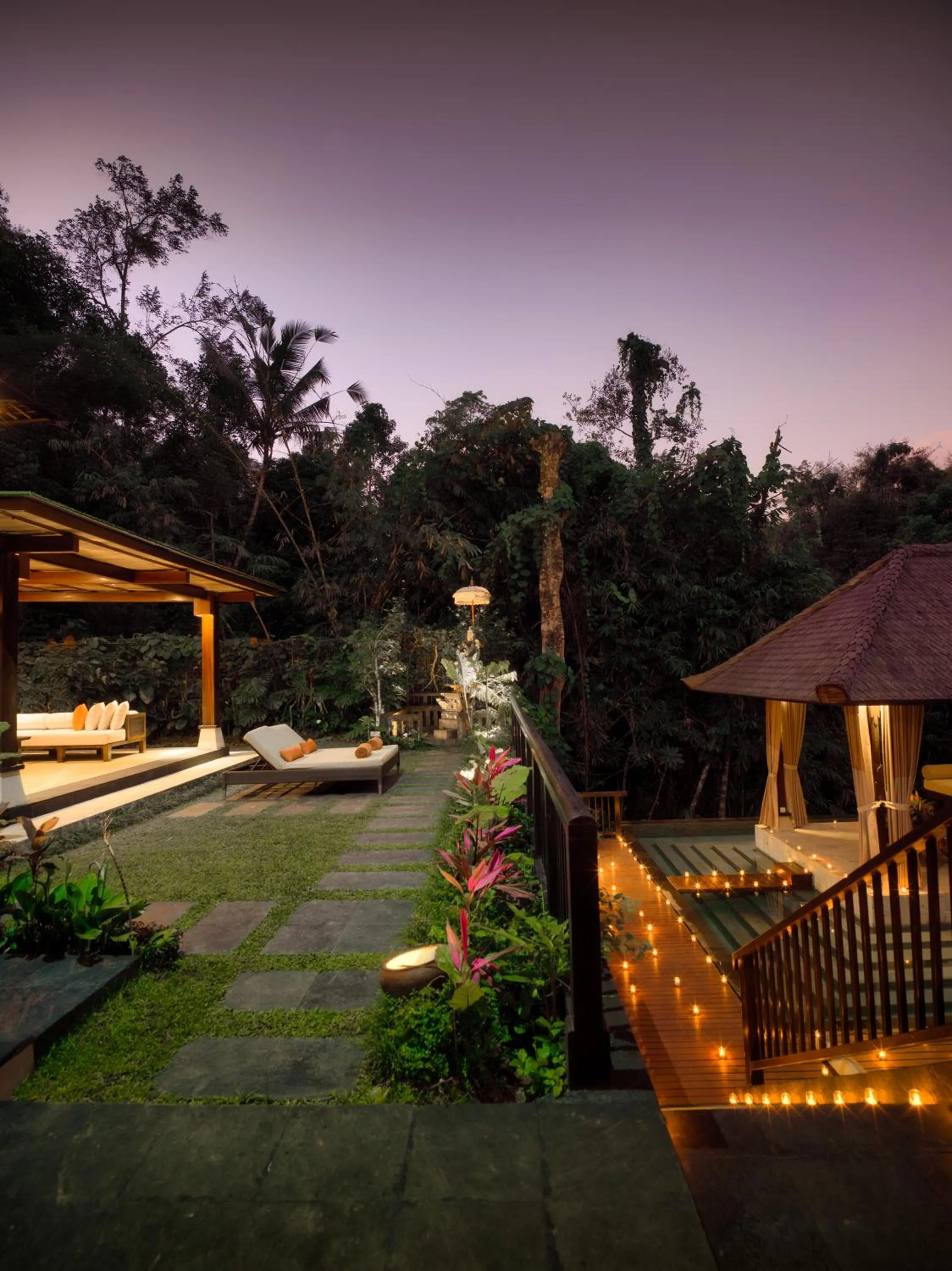 Night in Hanging Gardens of Bali