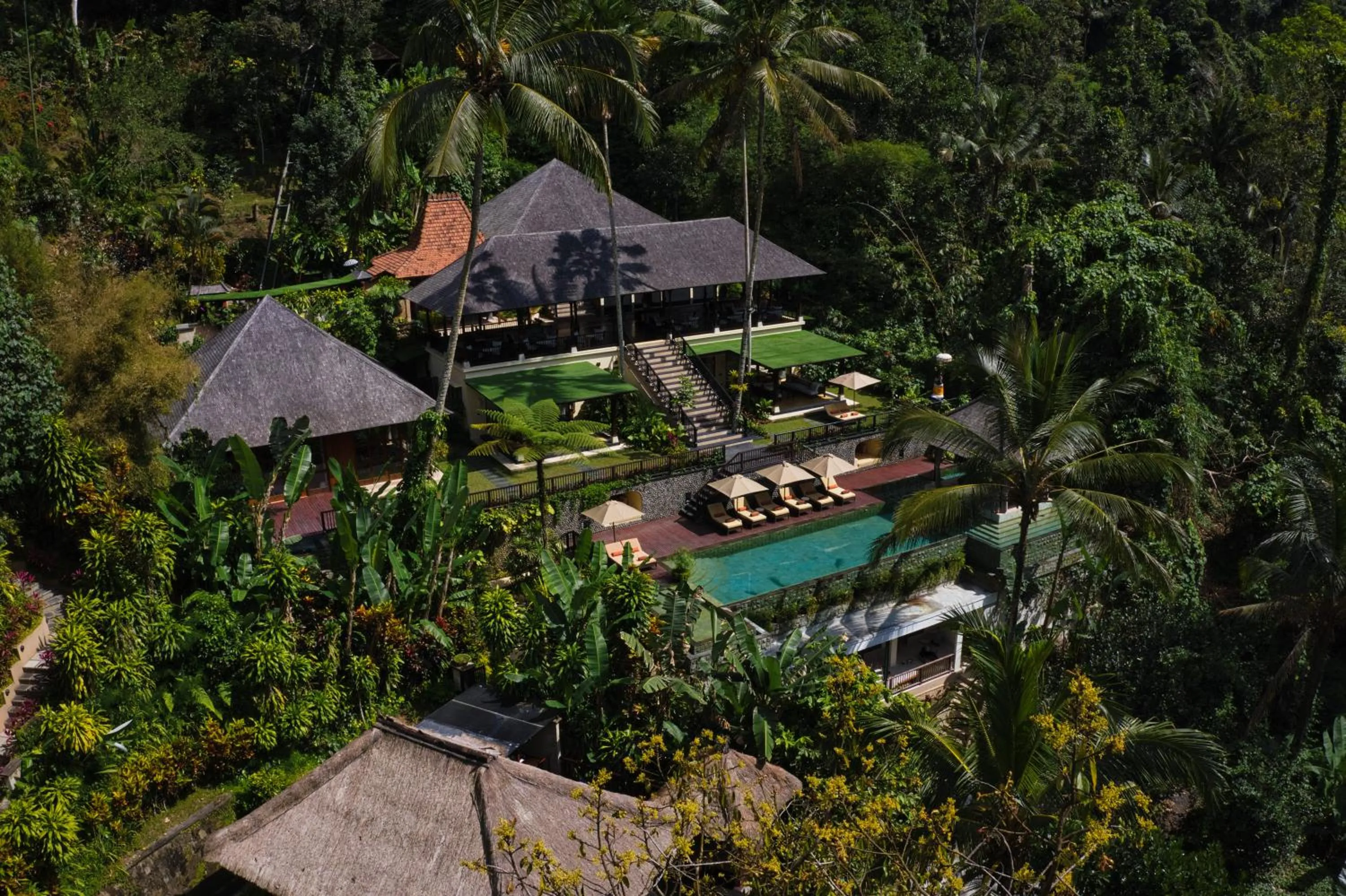 Swimming pool in Hanging Gardens of Bali
