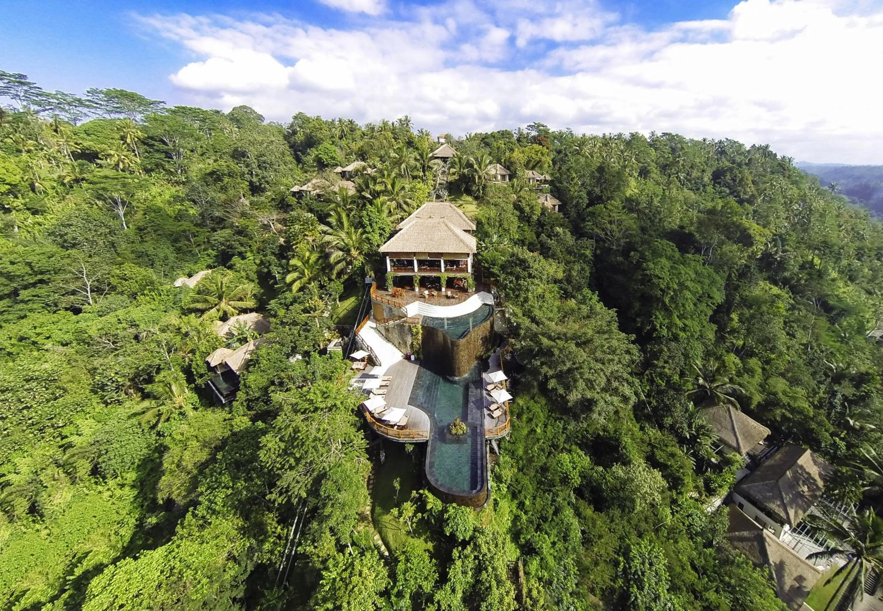Bird's eye view in Hanging Gardens of Bali