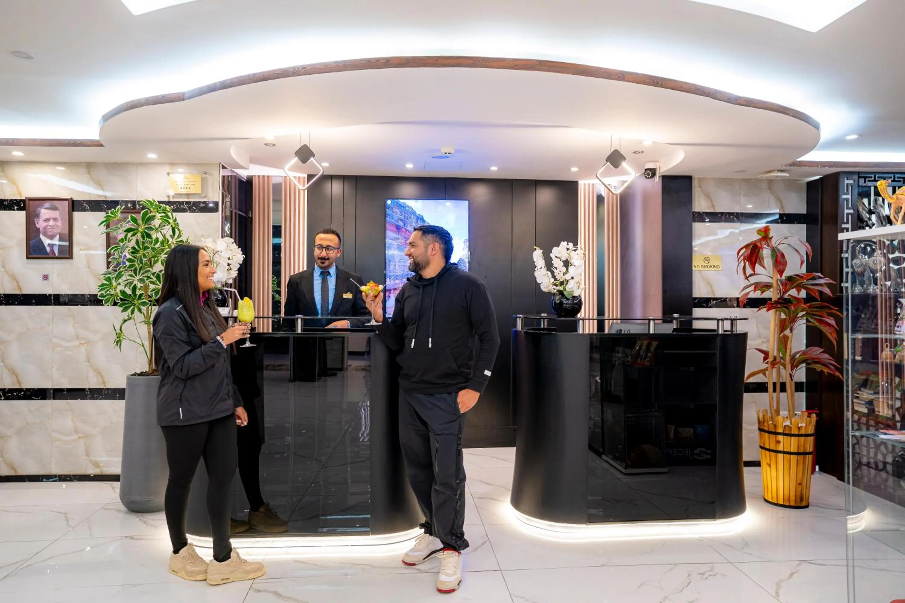 Lobby or reception in P Quattro Relax Hotel