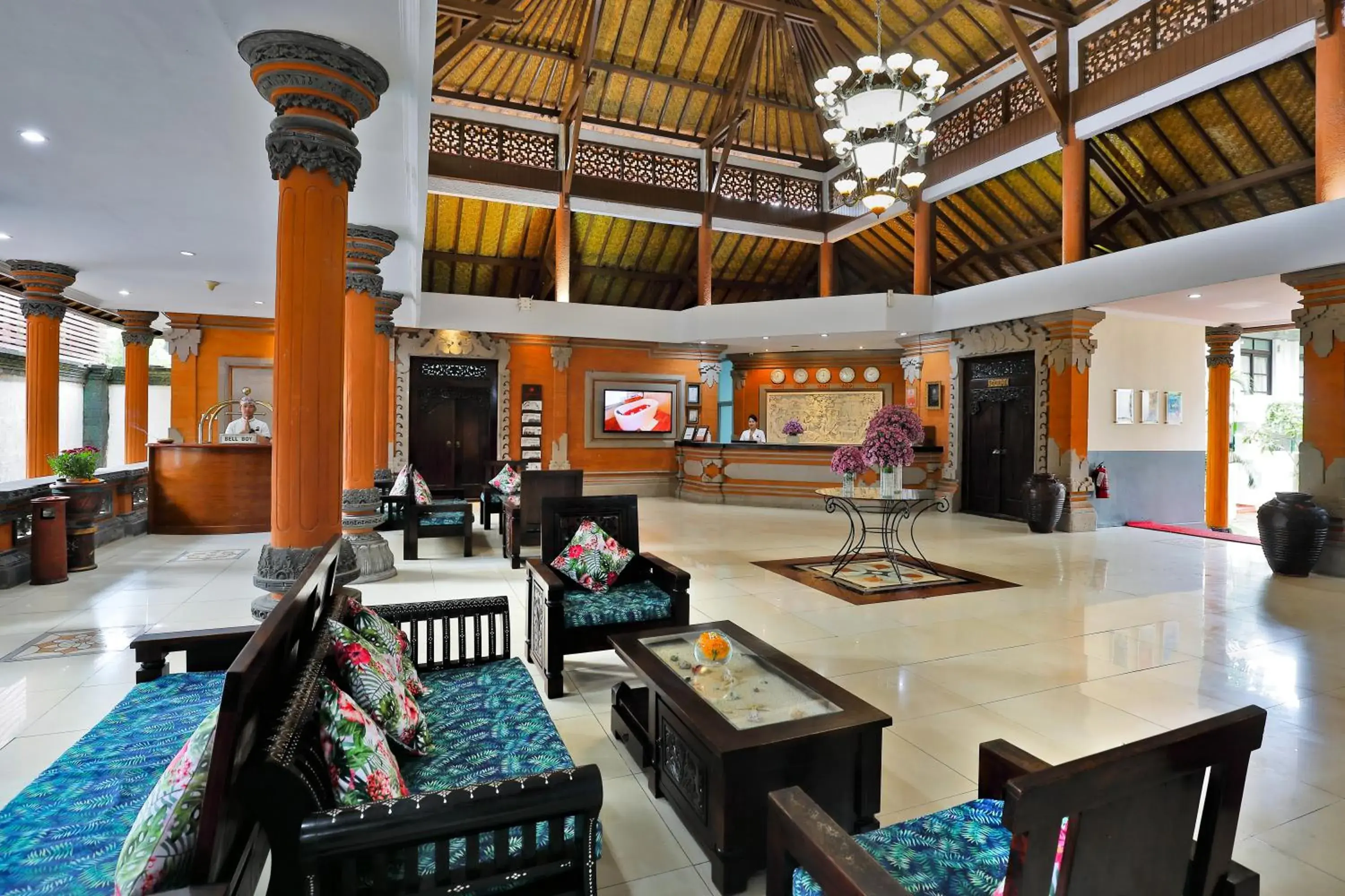 Lobby or reception in Puri Saron Hotel Seminyak Lobby or reception in Puri Saron Hotel Seminyak