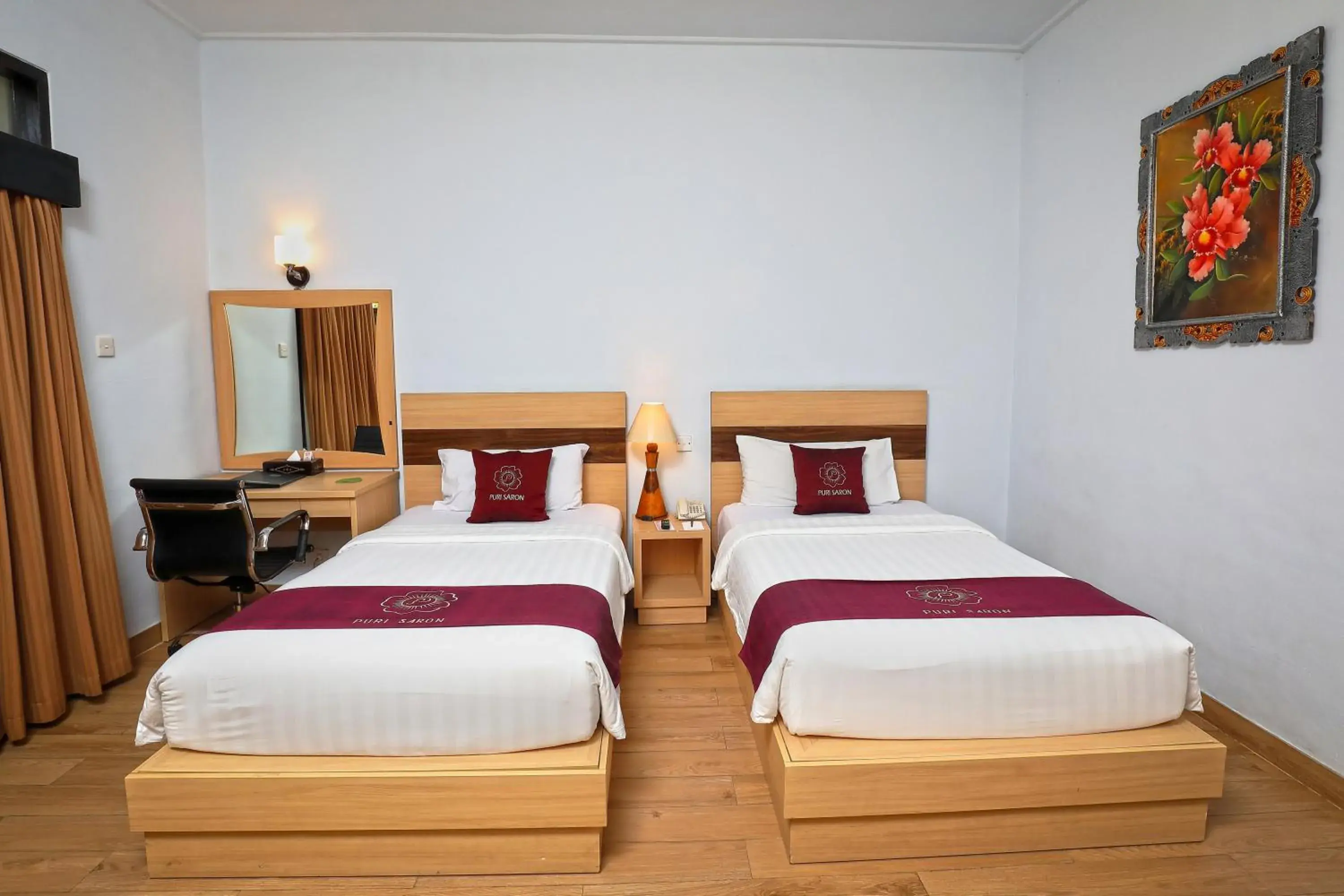 Bedroom, Bed in Puri Saron Hotel Seminyak Bedroom, Bed in Puri Saron Hotel Seminyak