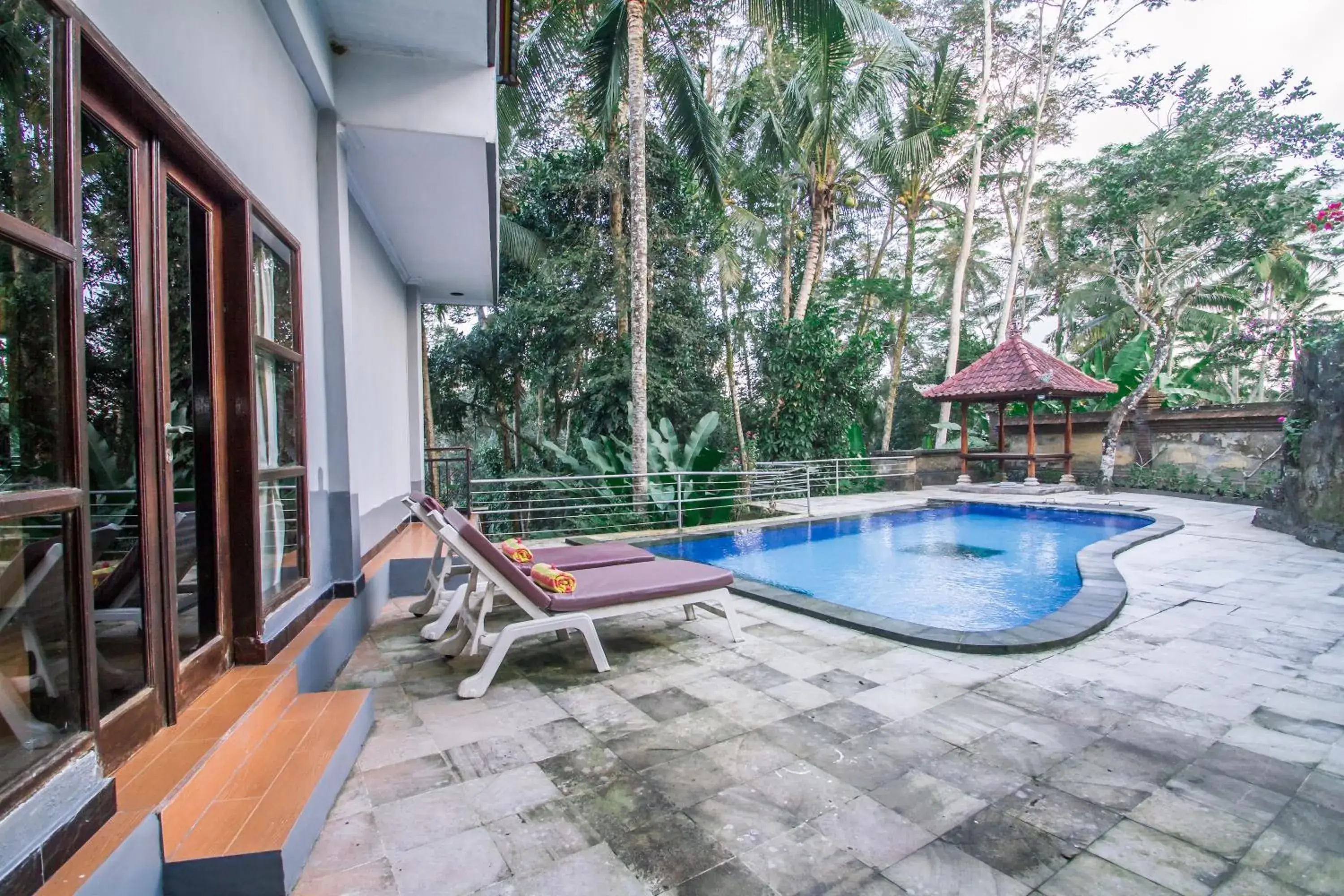 Balcony/Terrace in Puri Saron Hotel Madangan - Gianyar Balcony/Terrace in Puri Saron Hotel Madangan - Gianyar