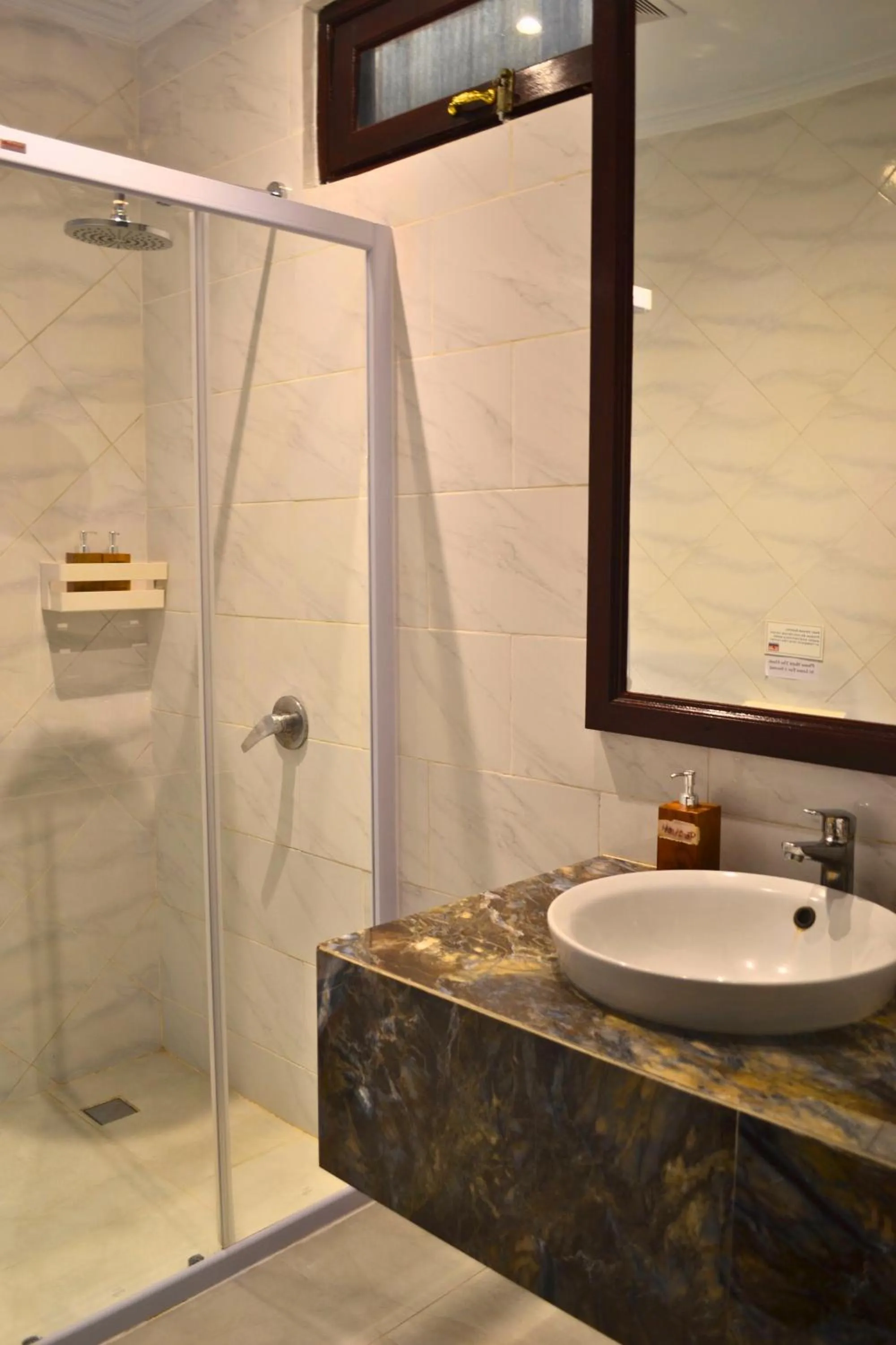 Shower in Absolute Scuba Bali Dive Resort