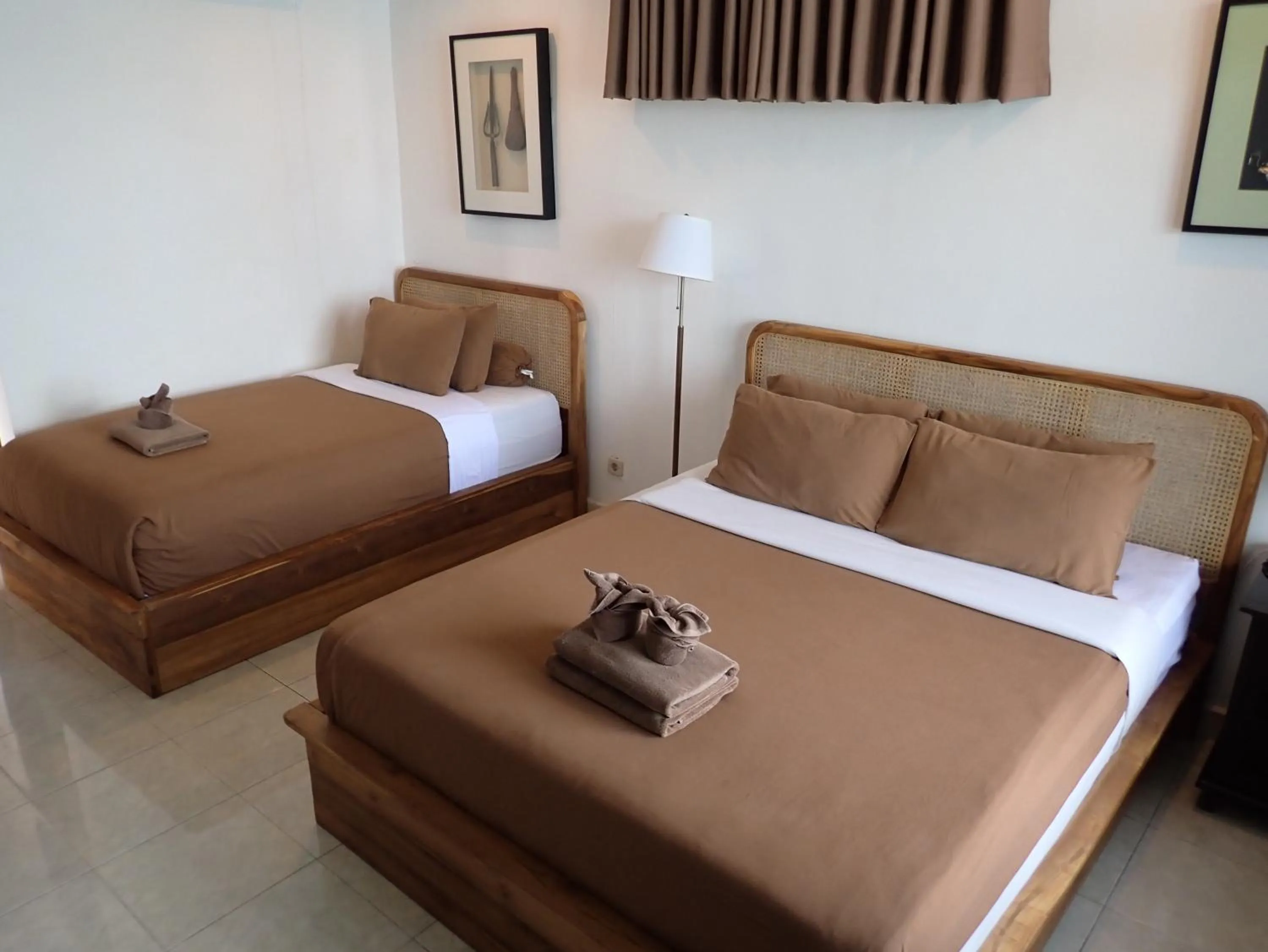 Bed in Absolute Scuba Bali Dive Resort