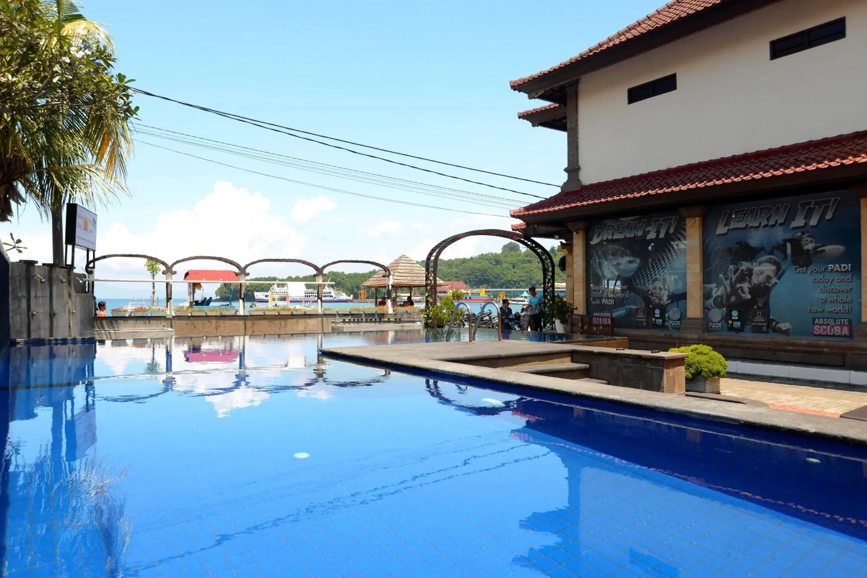 Sea view in Absolute Scuba Bali Dive Resort Sea view in Absolute Scuba Bali Dive Resort