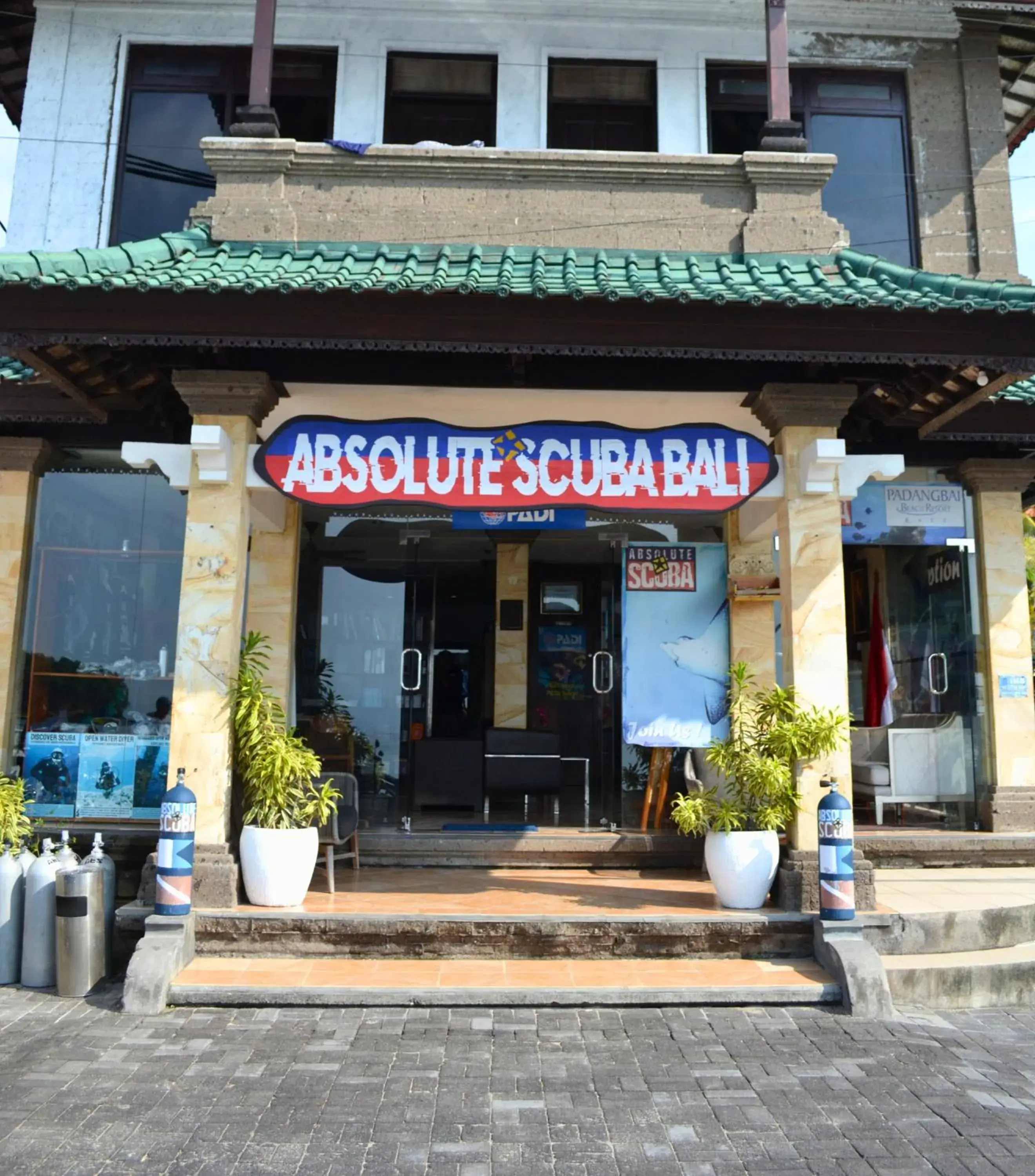 Facade/entrance in Absolute Scuba Bali Dive Resort Facade/entrance in Absolute Scuba Bali Dive Resort