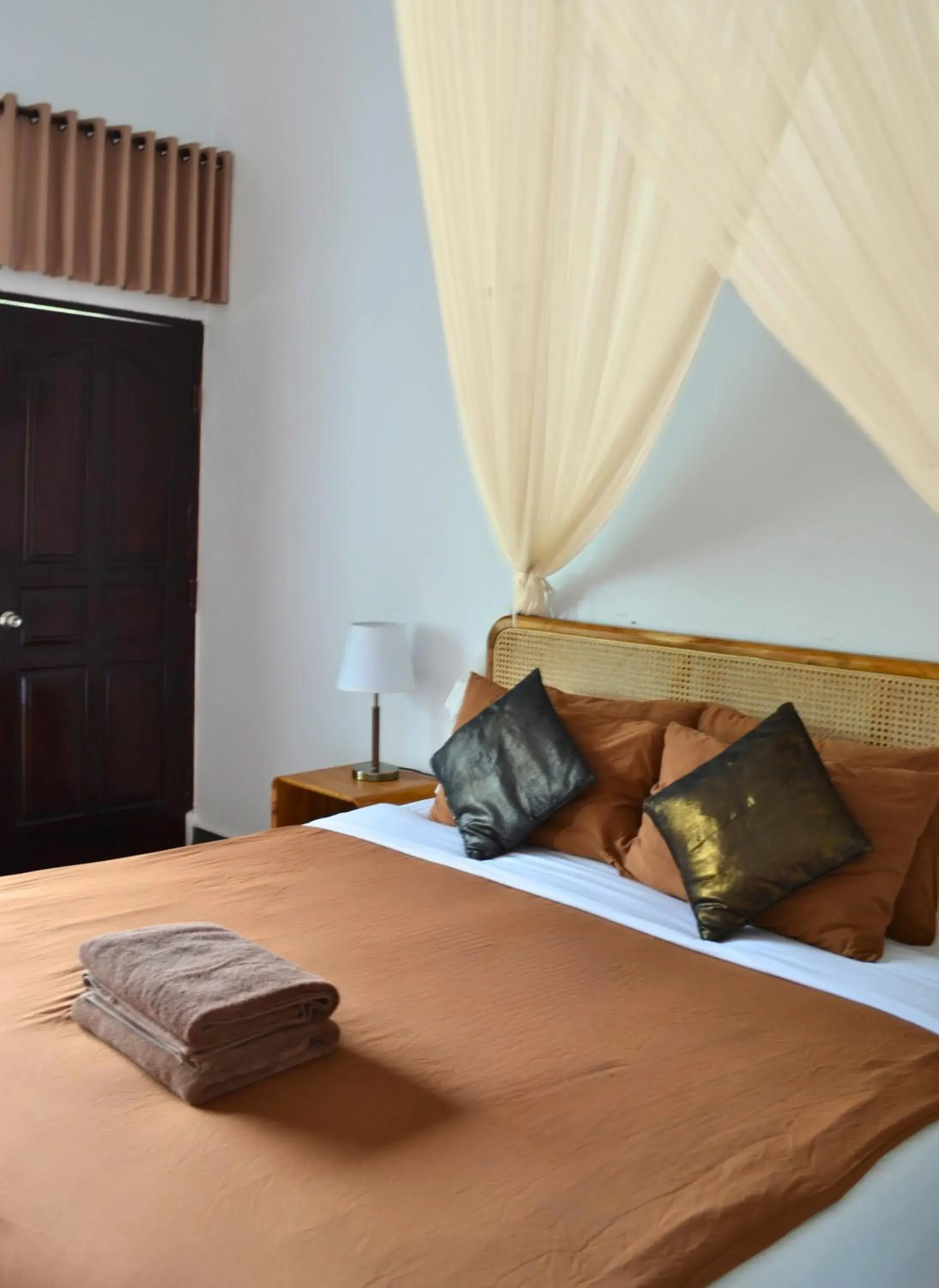 Bed in Absolute Scuba Bali Dive Resort Bed in Absolute Scuba Bali Dive Resort