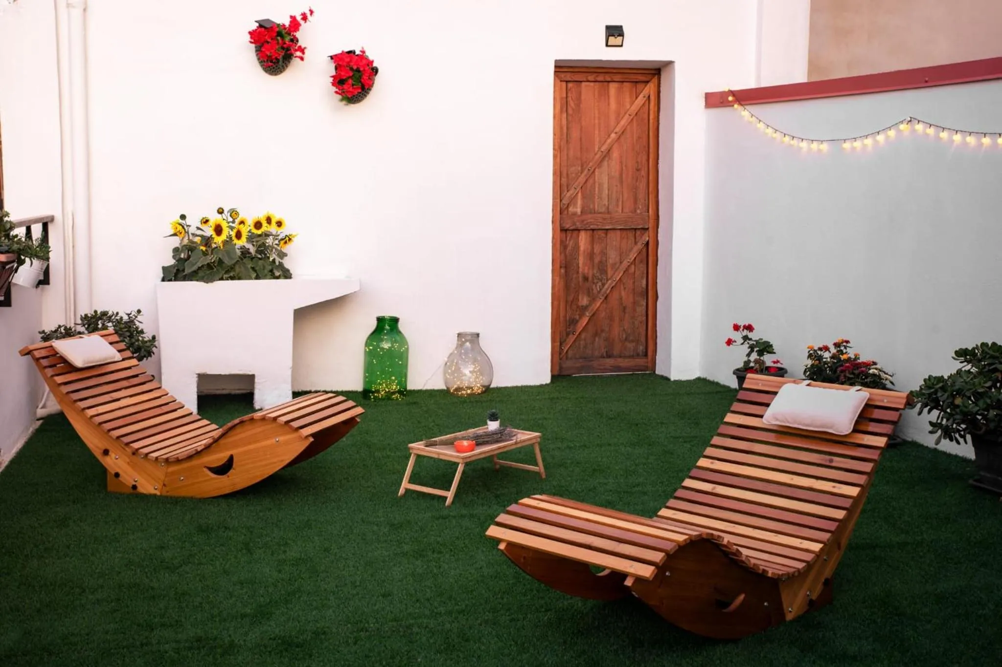 sunbed in B&B Fuori Squadro - In Centro Città - Terrazza Relax vista Mare