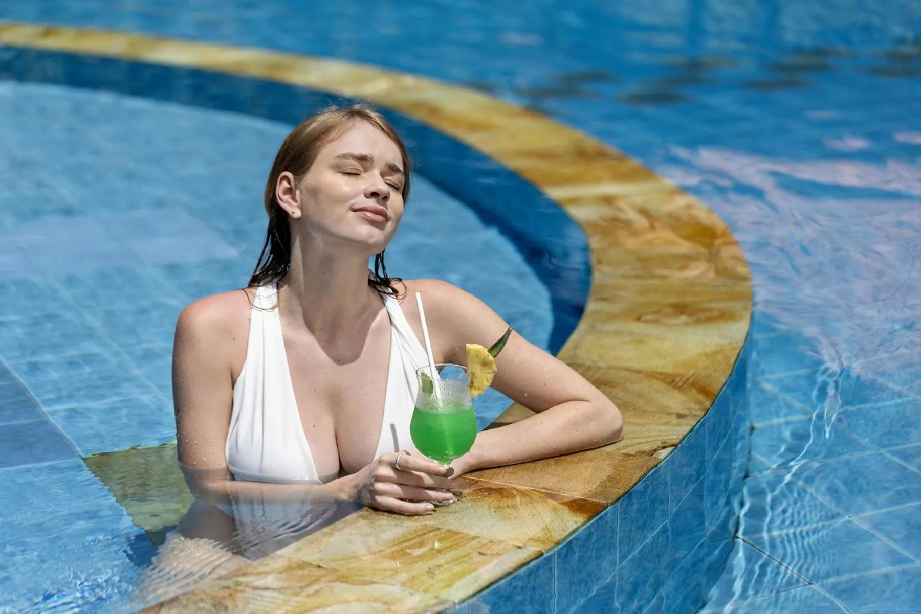 Swimming pool in Santi Mandala Villa & Spa