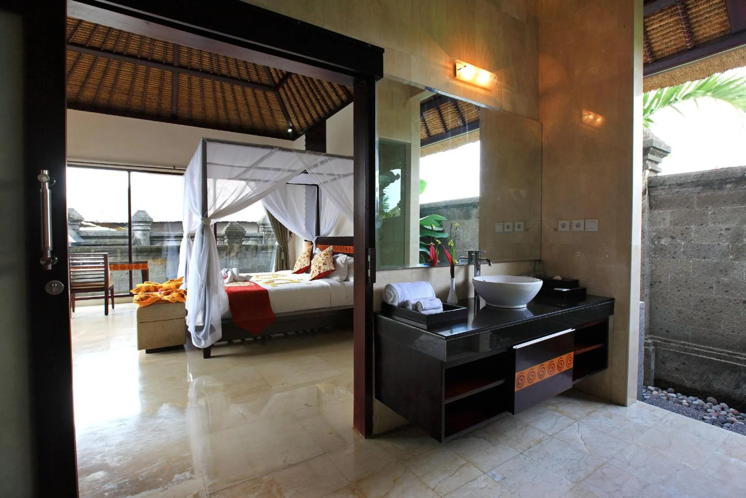 Bedroom, Bed in Santi Mandala Villa & Spa