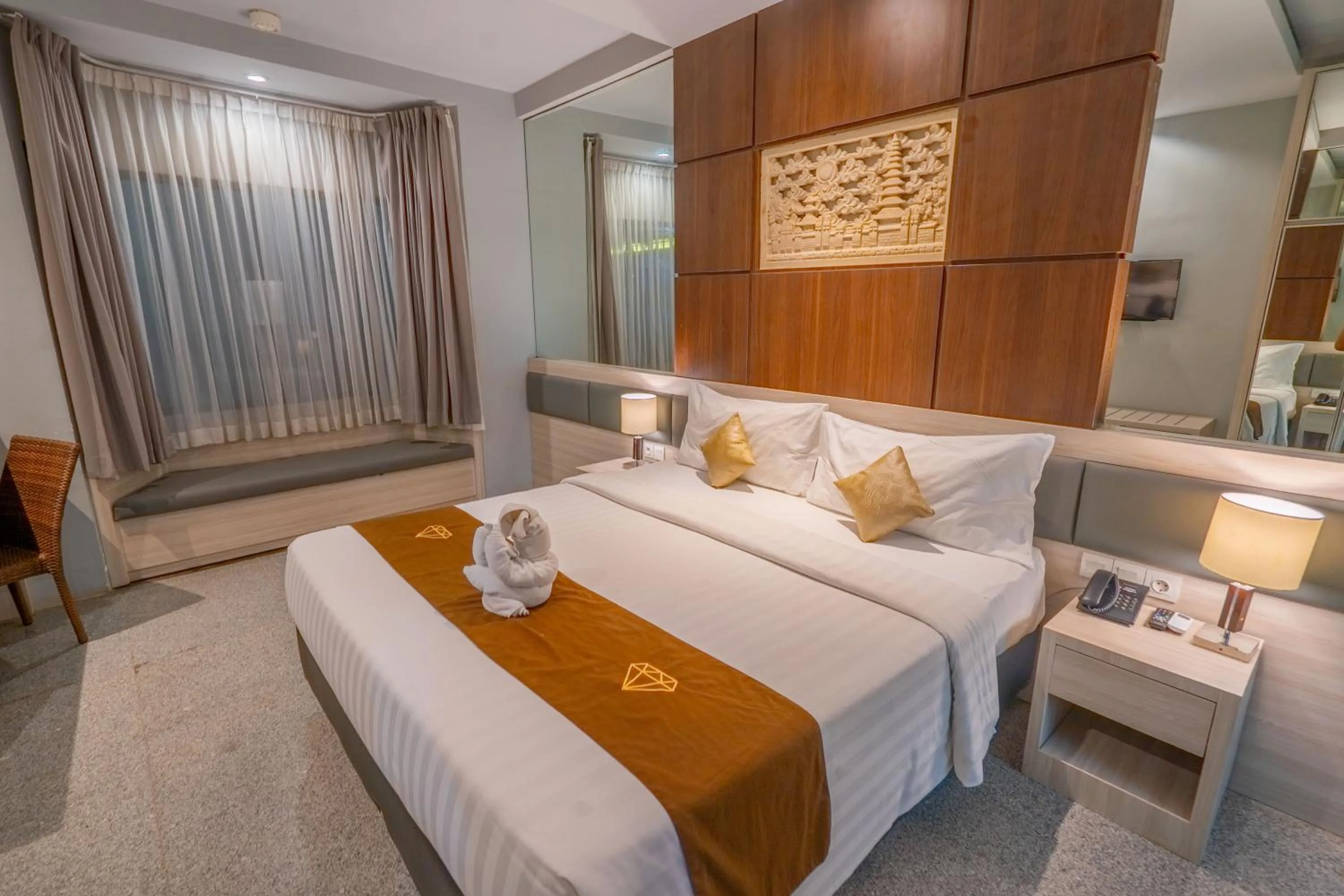 Bedroom, Bed in Famous Hotel Kuta Formerly Permata Kuta Hotel