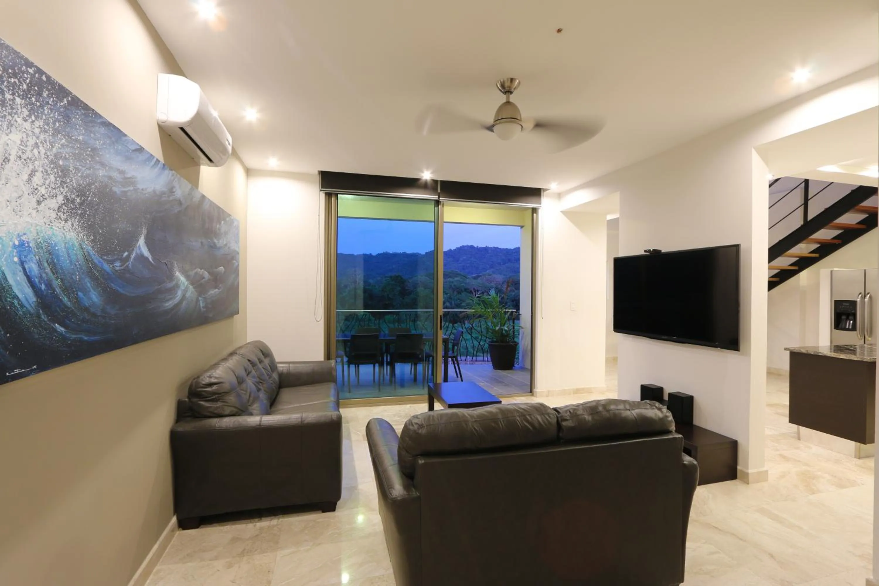 Living room in Luxury SKY PENTHOUSES 3-6BR Condo-Hotel at Oceano Jaco