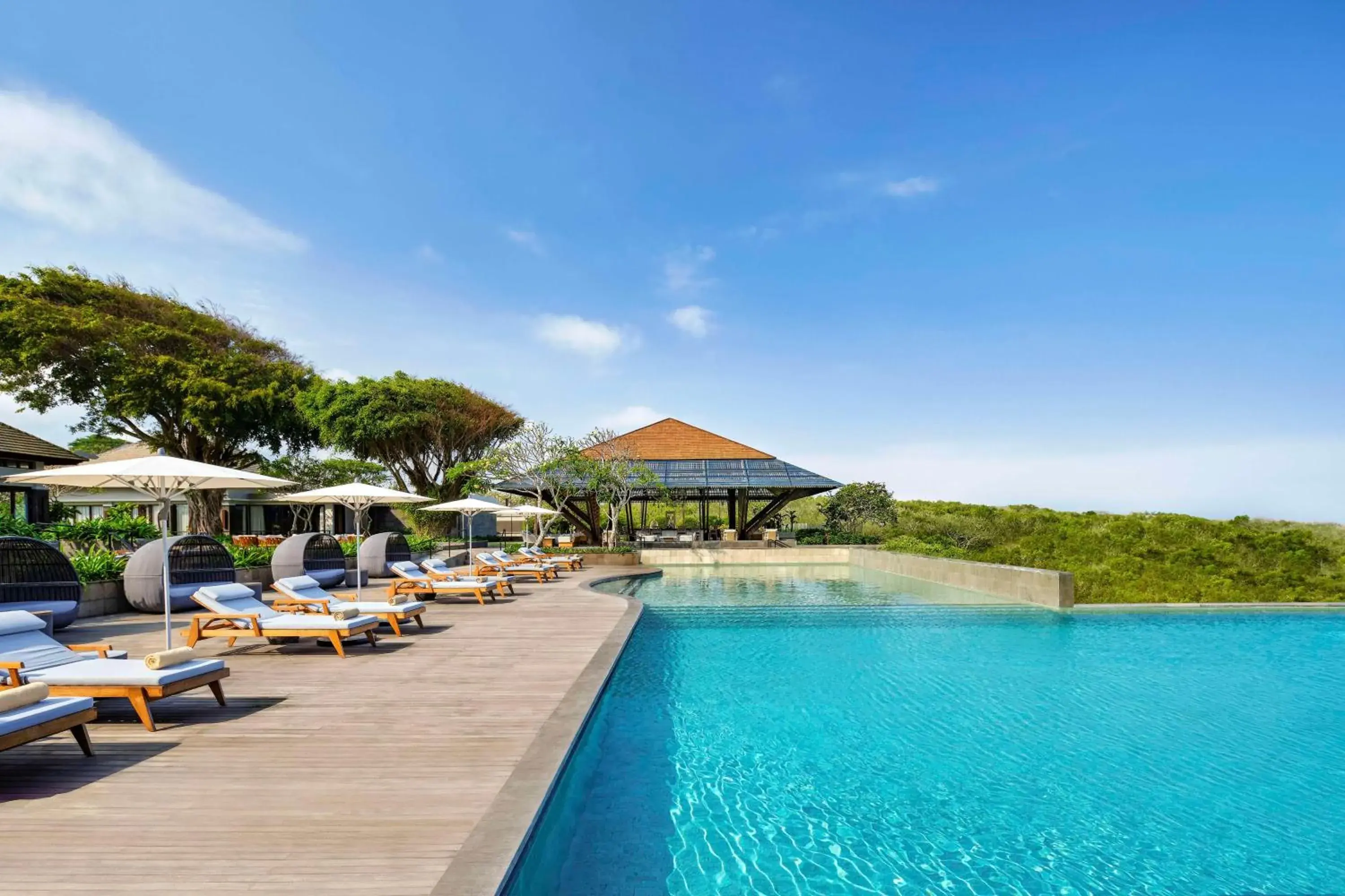 Pool view in Umana Bali, LXR Hotels & Resorts by Hilton Pool view in Umana Bali, LXR Hotels & Resorts by Hilton
