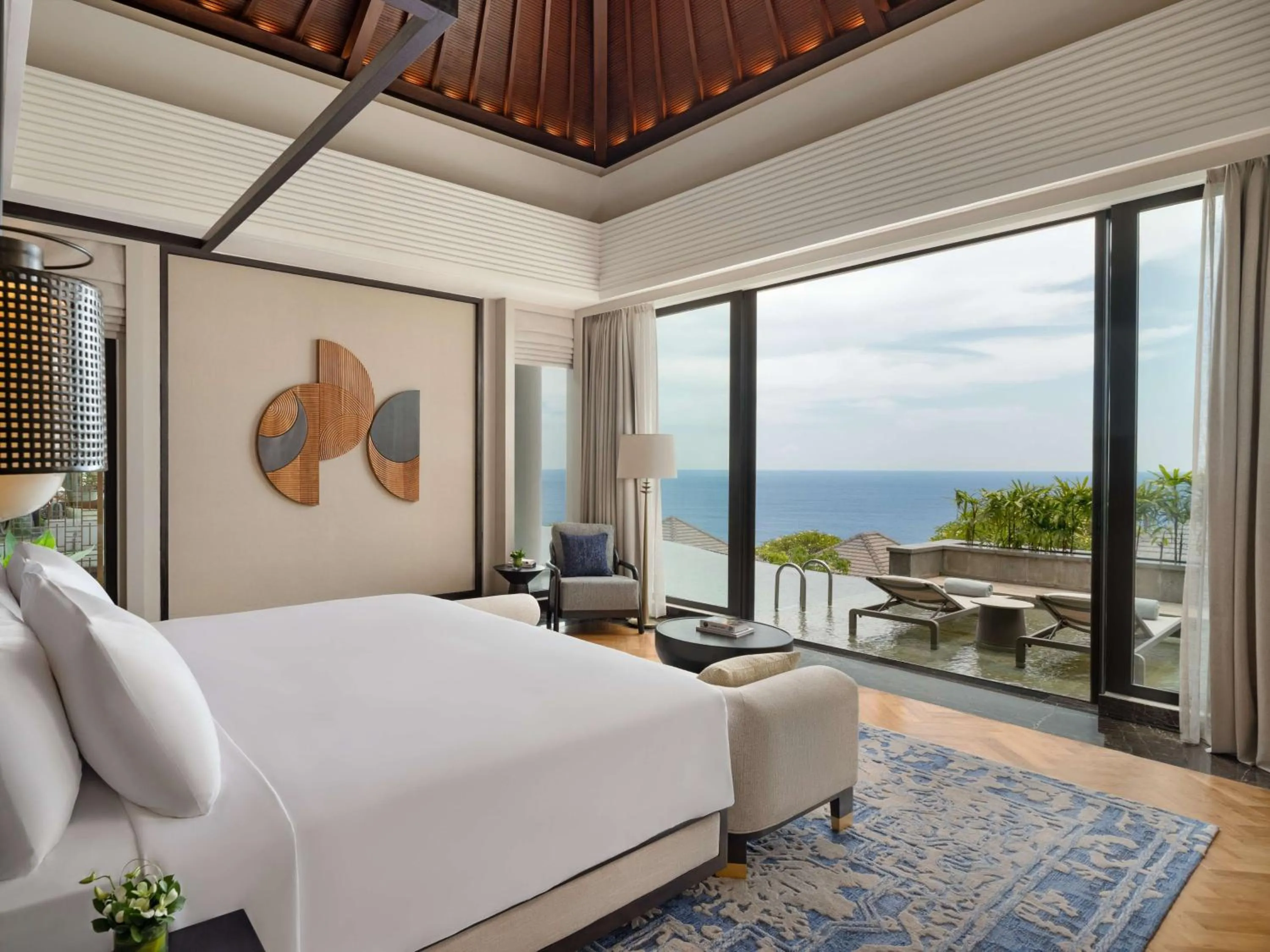 View (from property/room), Bed in Umana Bali, LXR Hotels & Resorts