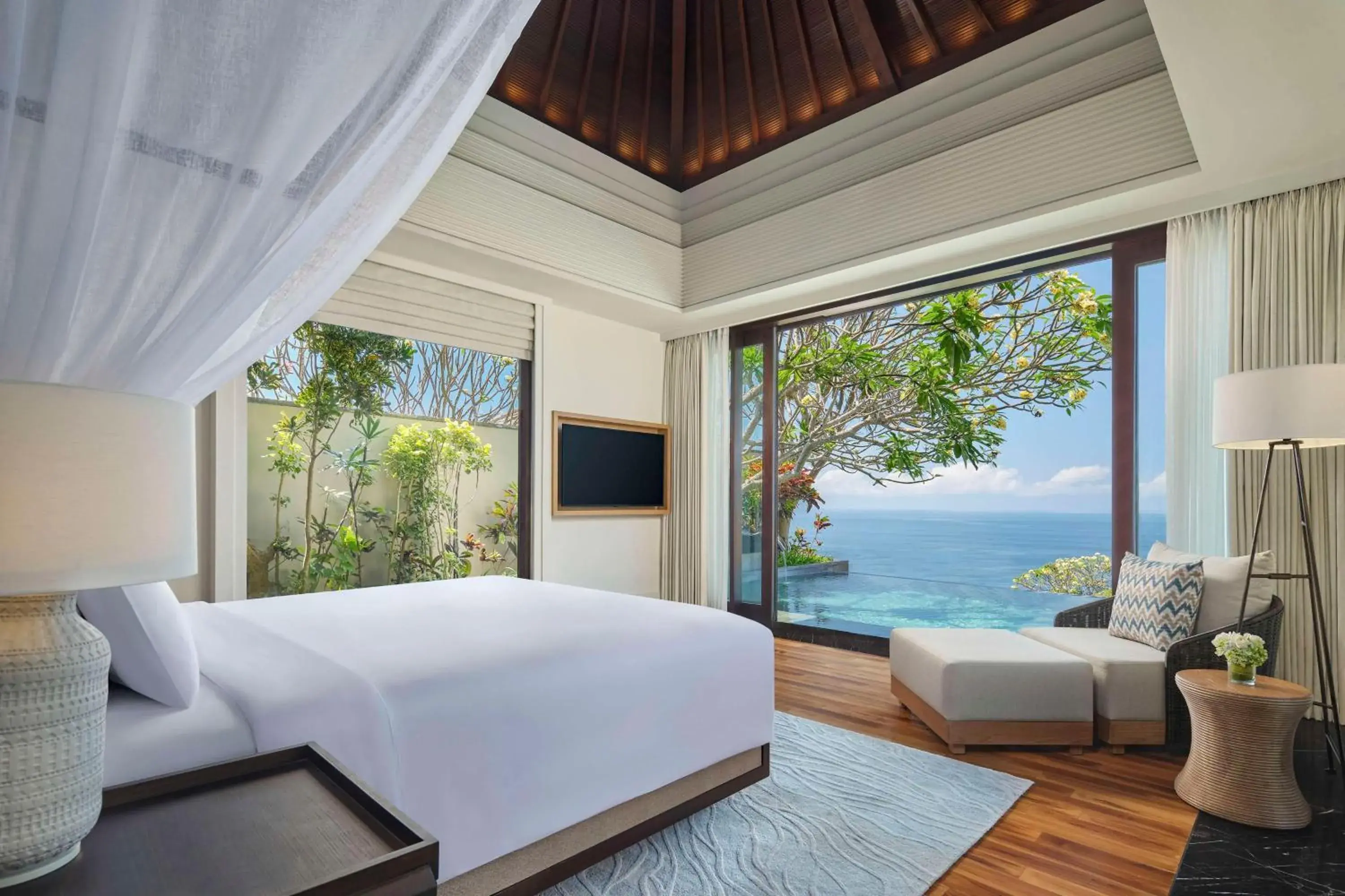 View (from property/room), Bed in Umana Bali, LXR Hotels & Resorts by Hilton View (from property/room), Bed in Umana Bali, LXR Hotels & Resorts by Hilton