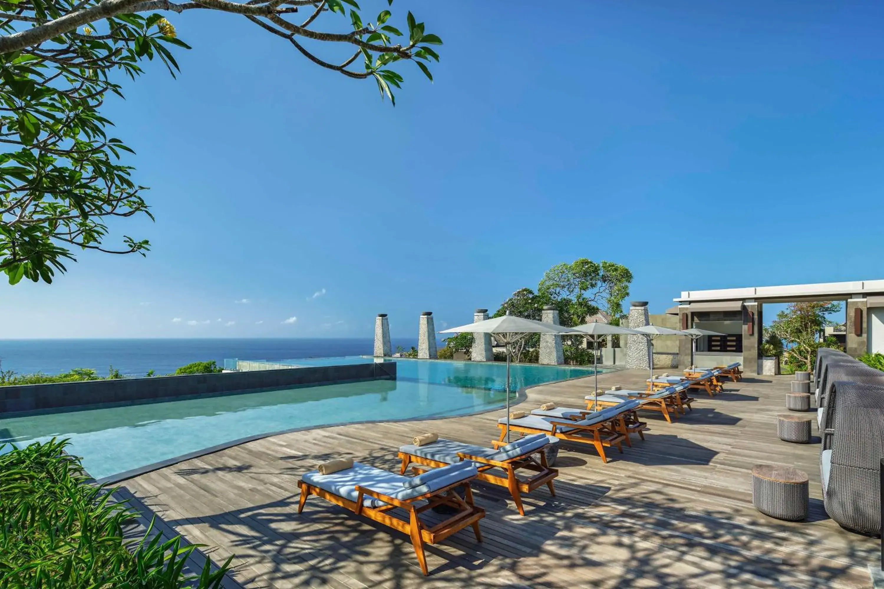 Pool view in Umana Bali, LXR Hotels & Resorts by Hilton Pool view in Umana Bali, LXR Hotels & Resorts by Hilton