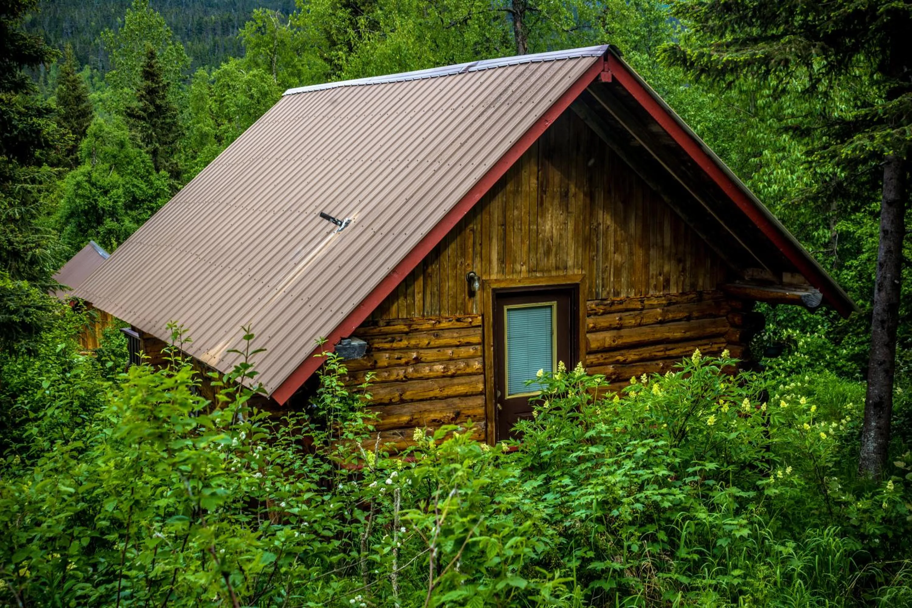Balcony/Terrace in Midnight Sun Log Cabins