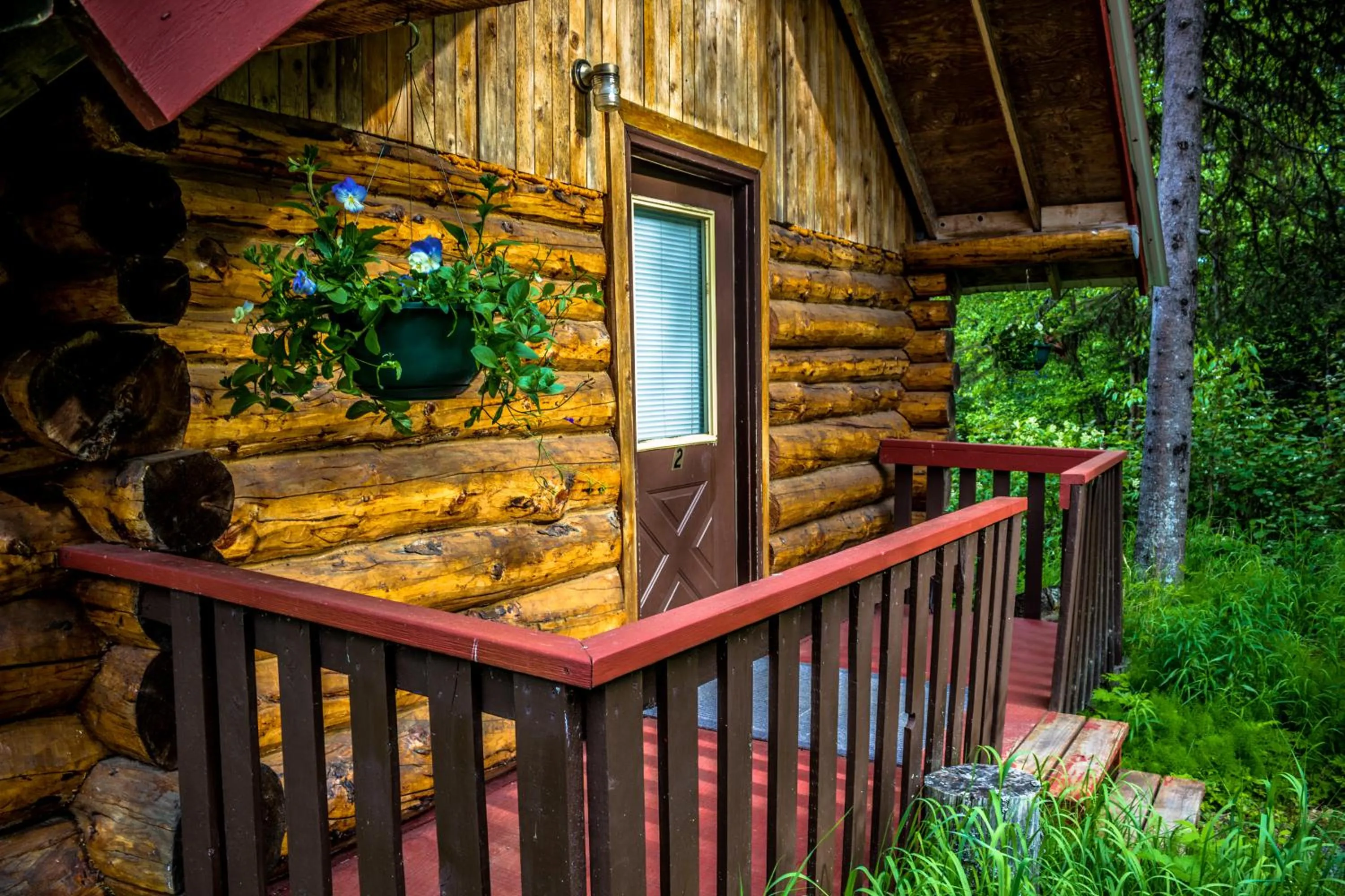 Shower in Midnight Sun Log Cabins