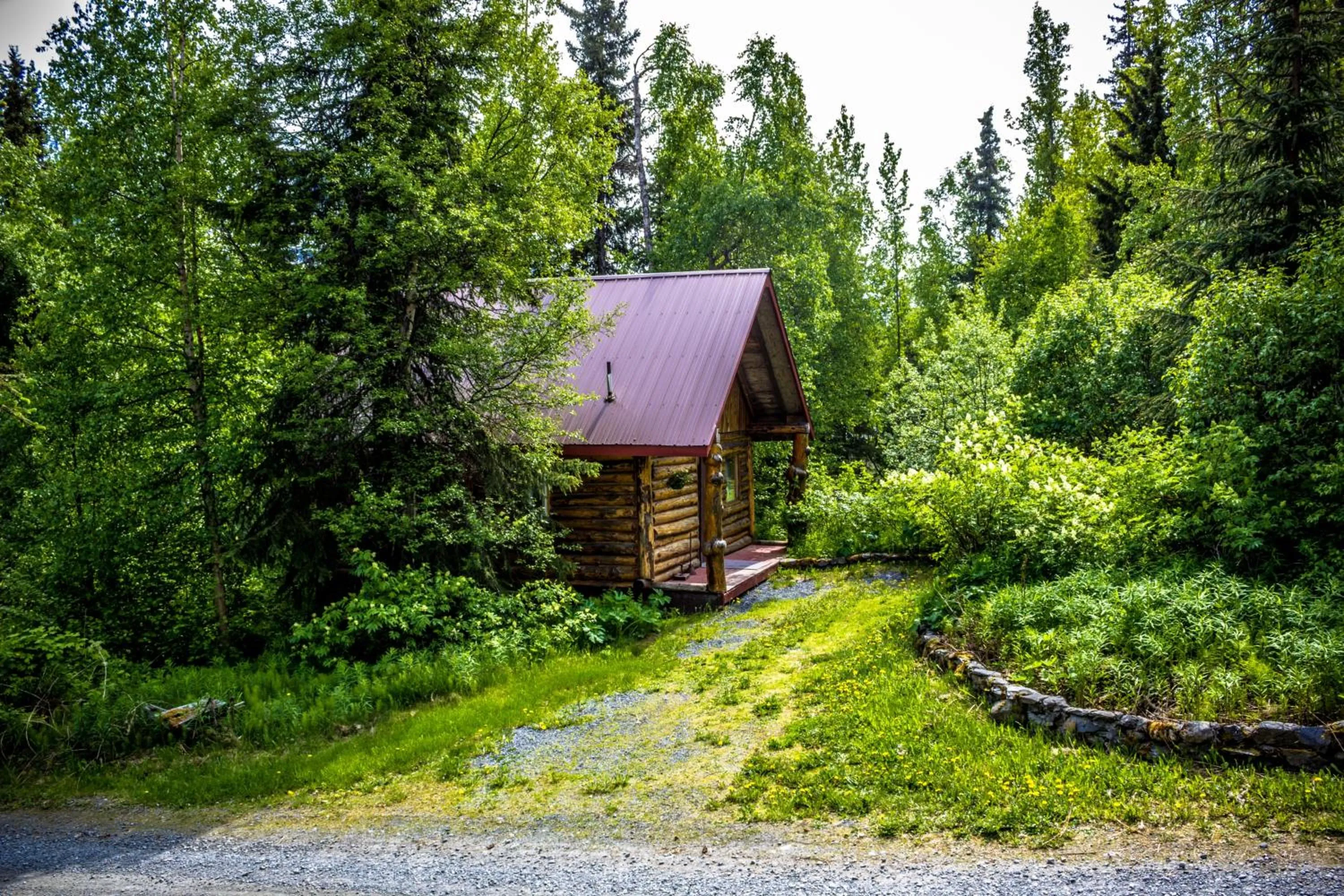 Balcony/Terrace in Midnight Sun Log Cabins
