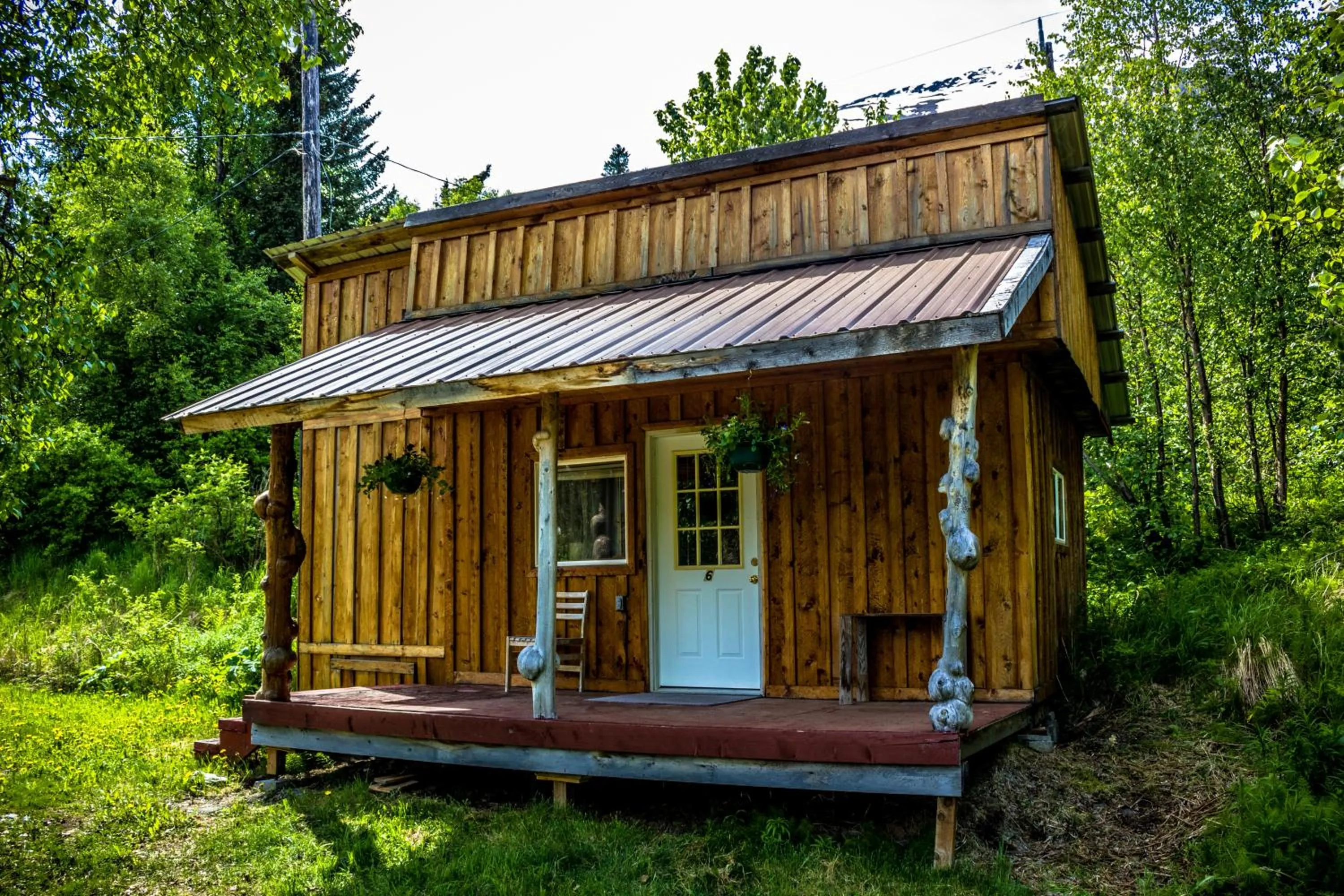 Balcony/Terrace in Midnight Sun Log Cabins