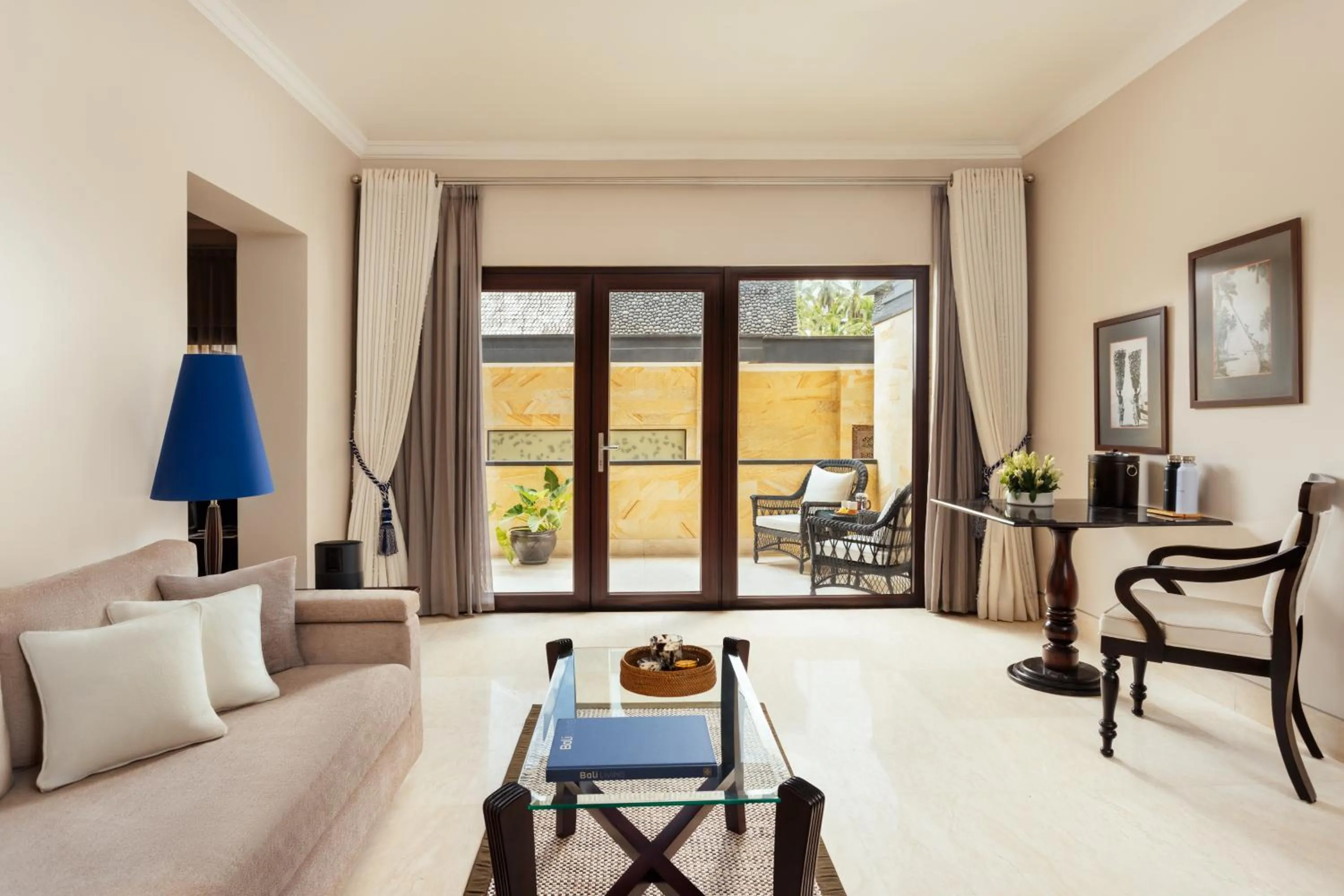 Living room in Viceroy Bali