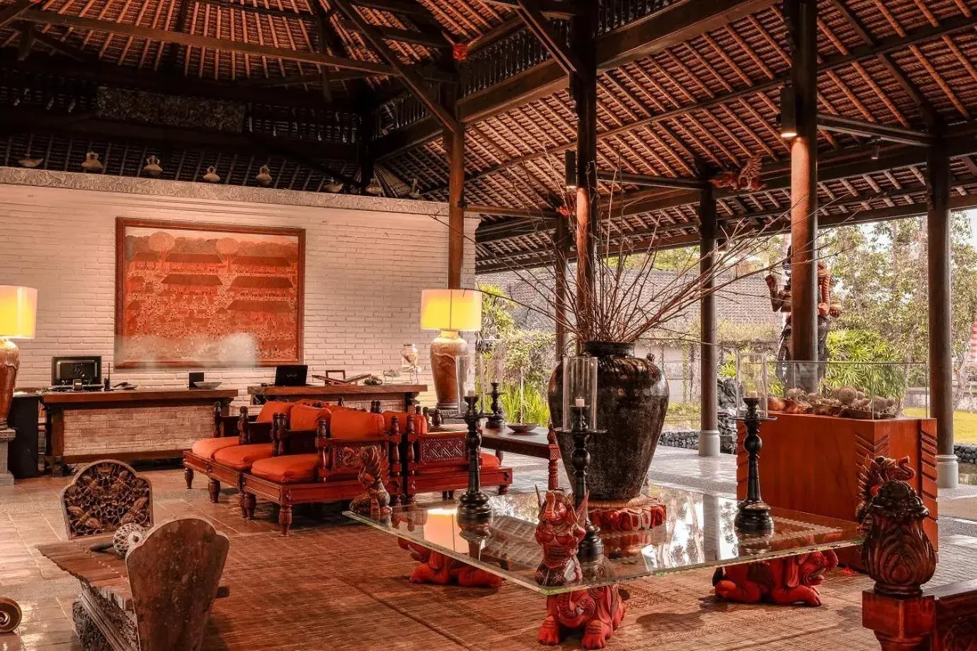 Lobby or reception in Tanah Gajah, a Resort by Hadiprana Lobby or reception in Tanah Gajah, a Resort by Hadiprana