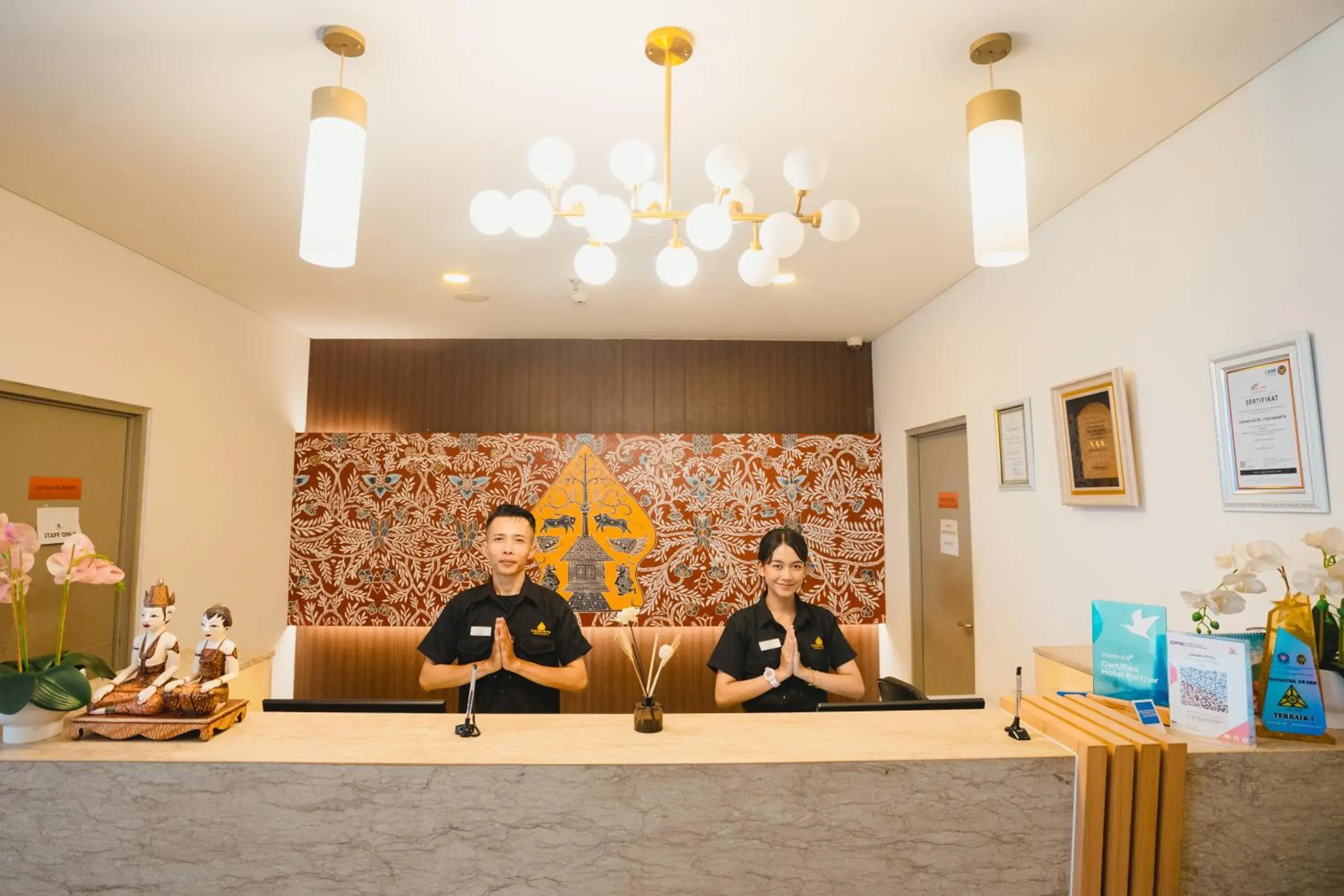 Lobby or reception in Carani Hotel Yogyakarta Lobby or reception in Carani Hotel Yogyakarta