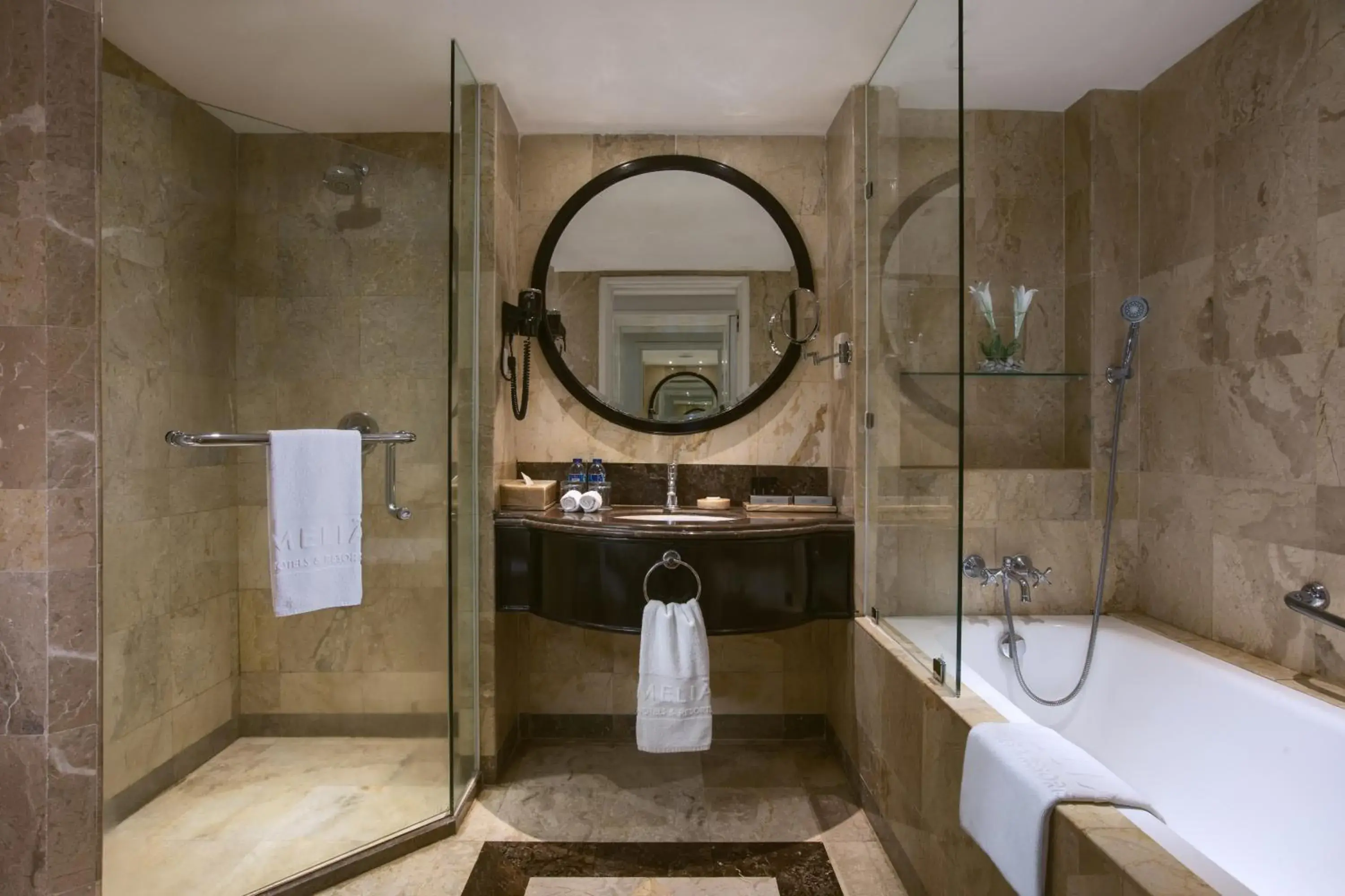 Bathroom in Melia Purosani Yogyakarta Bathroom in Melia Purosani Yogyakarta