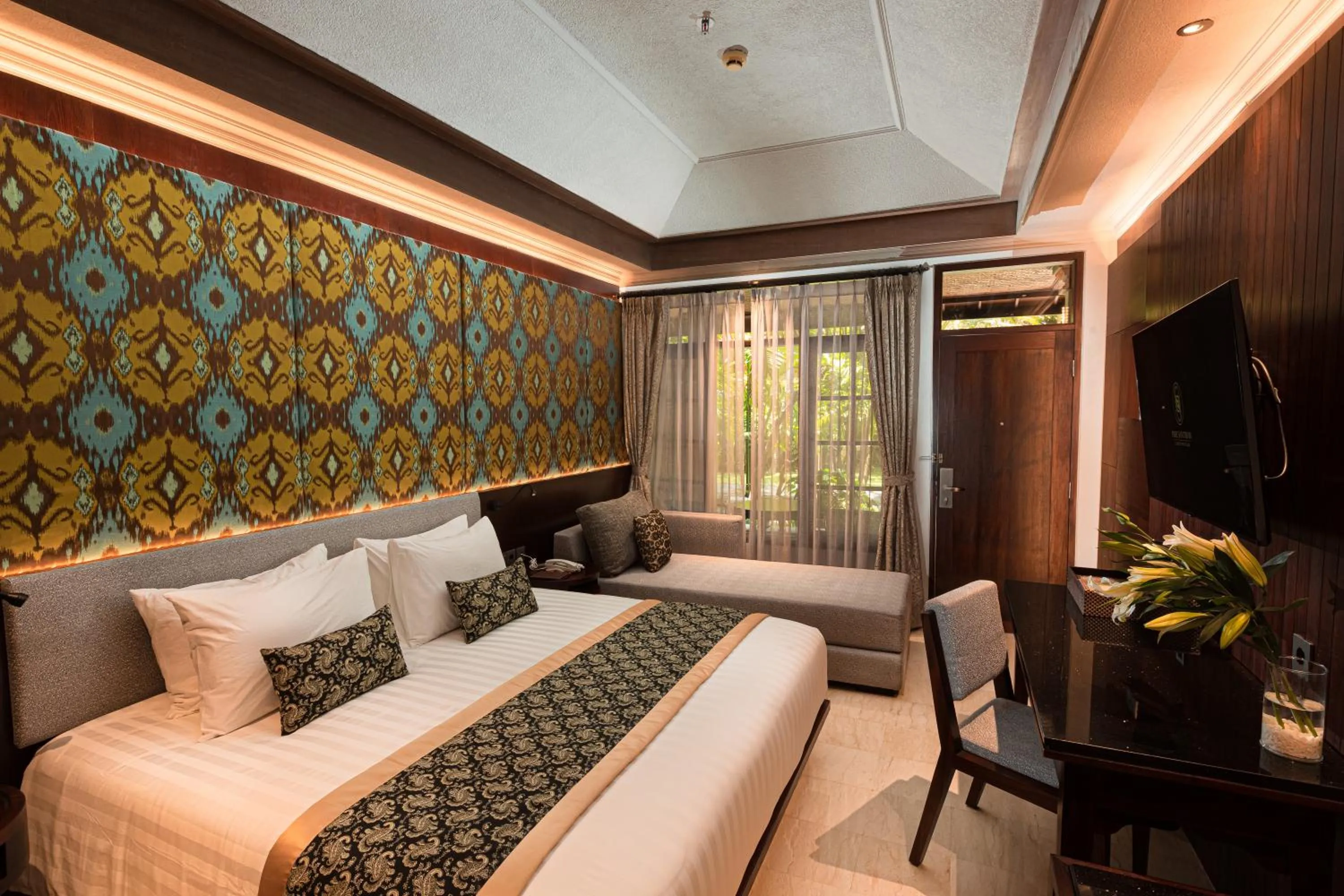 Bedroom, Bed in Puri Santrian Beach Resort And Spa