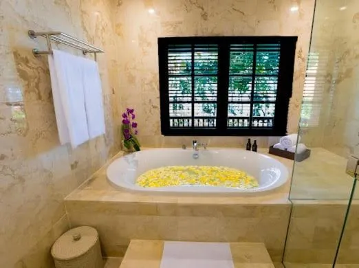 Bathroom in Puri Santrian Beach Resort And Spa